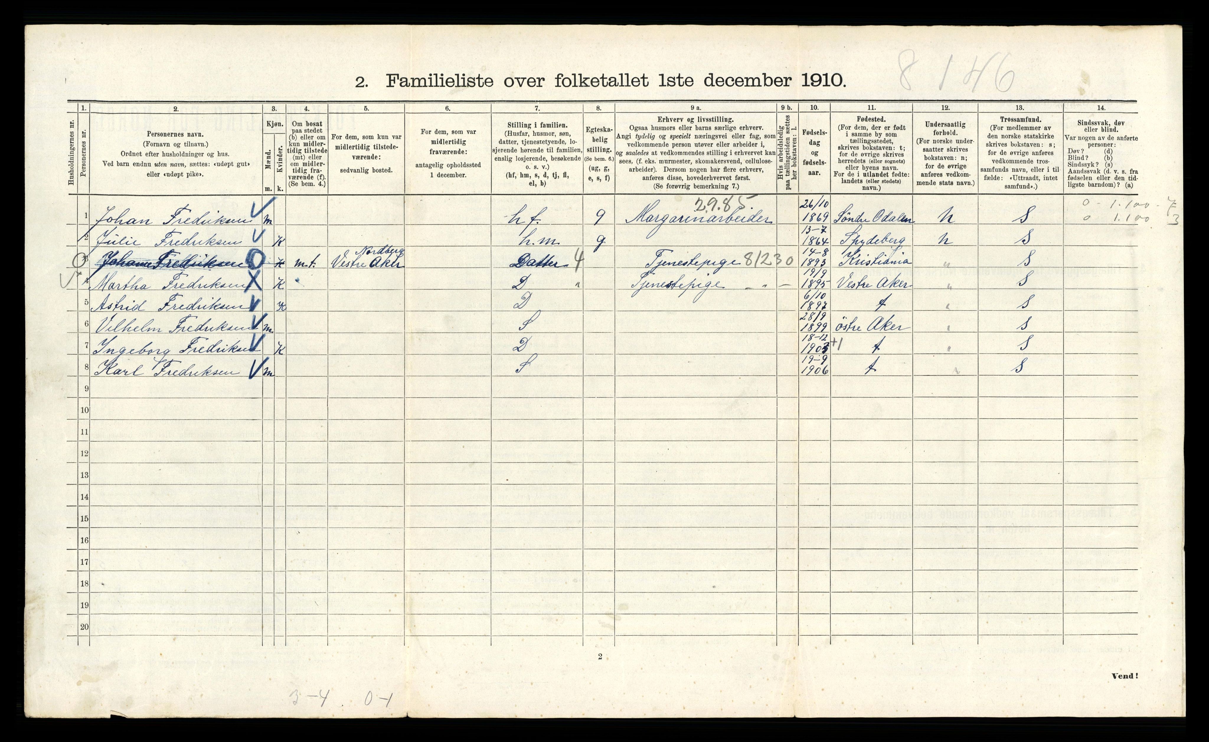 RA, 1910 census for Kristiania, 1910, p. 51390