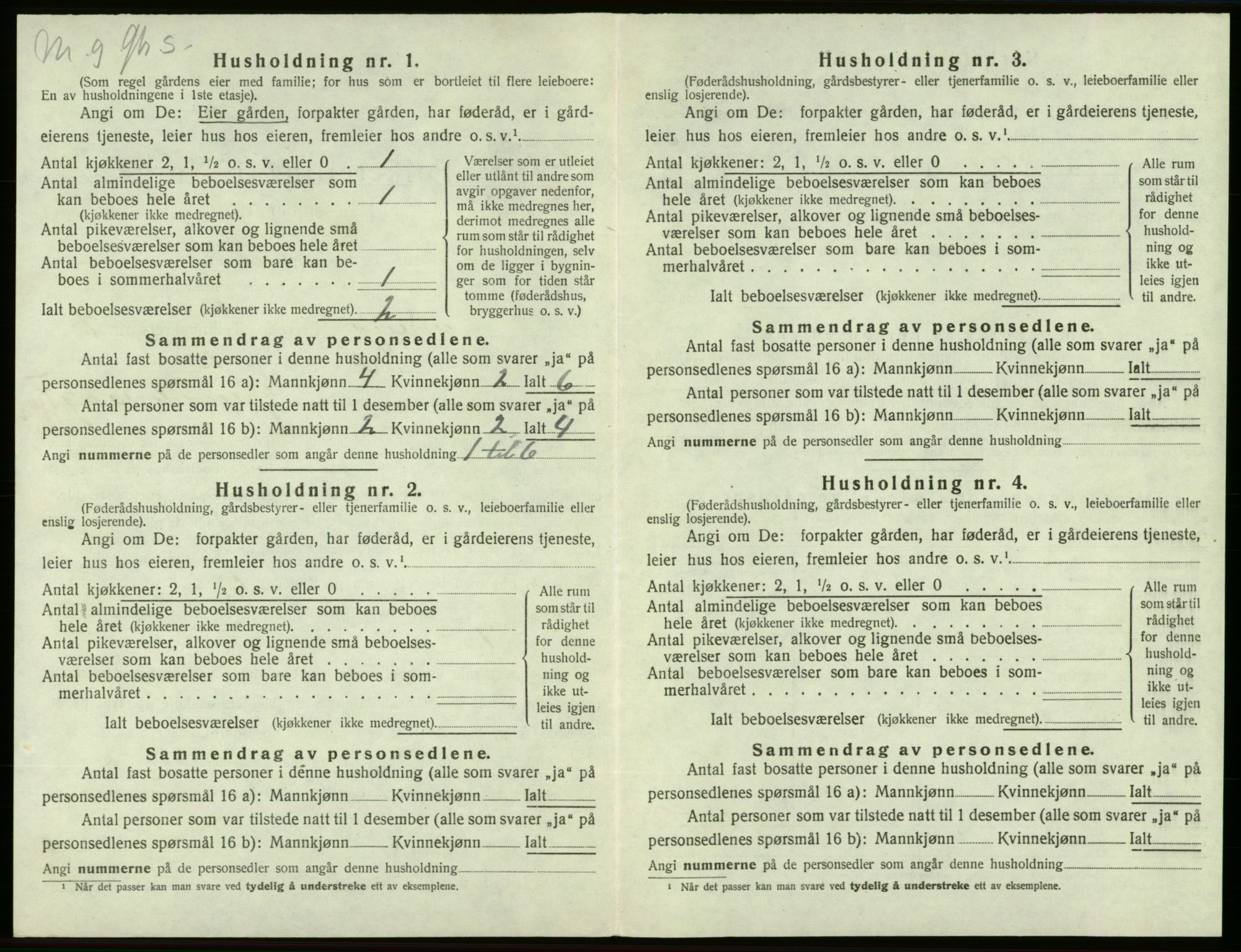 SAB, 1920 census for Sveio, 1920, p. 507