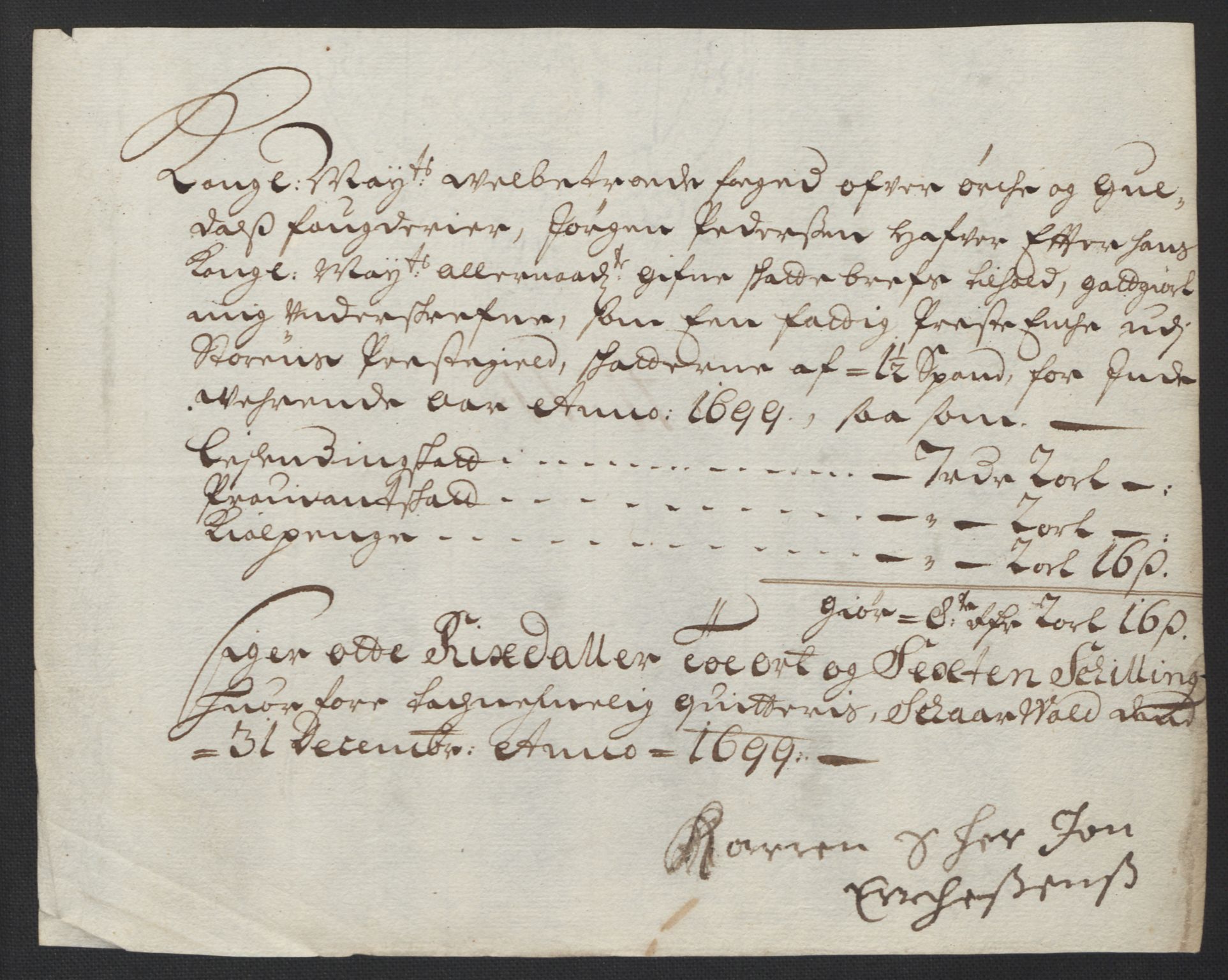 Rentekammeret inntil 1814, Reviderte regnskaper, Fogderegnskap, AV/RA-EA-4092/R60/L3950: Fogderegnskap Orkdal og Gauldal, 1700, p. 391