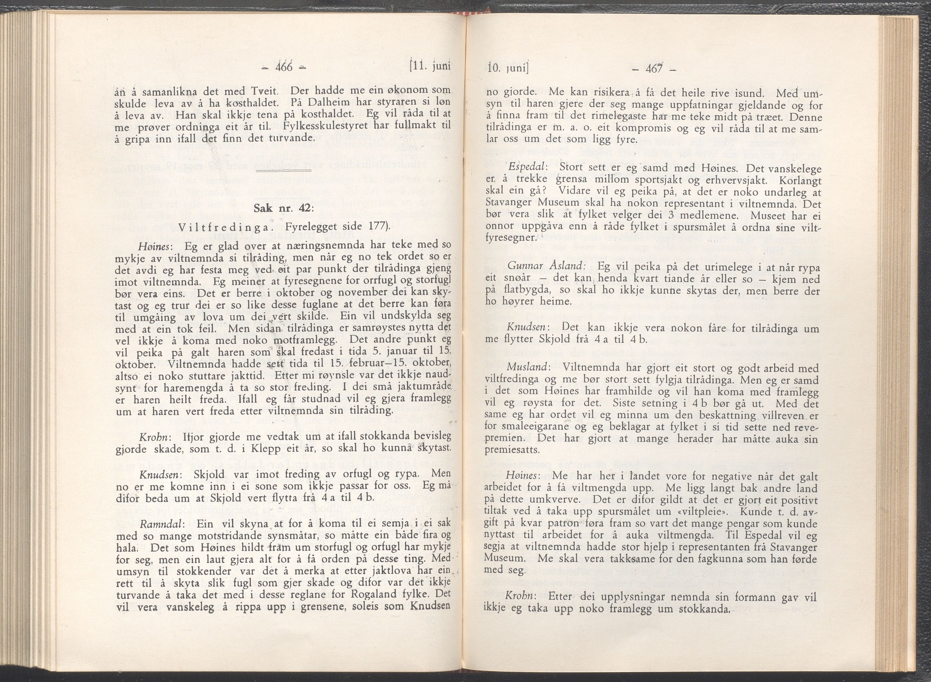 Rogaland fylkeskommune - Fylkesrådmannen , IKAR/A-900/A/Aa/Aaa/L0055: Møtebok , 1936, p. 466-467