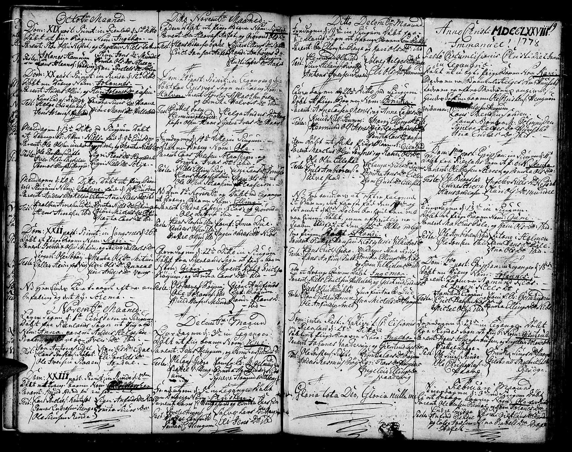 Leikanger sokneprestembete, SAB/A-81001: Parish register (official) no. A 4, 1770-1791, p. 19