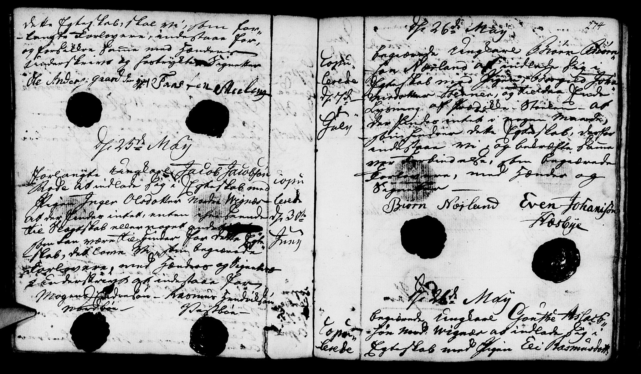 Finnøy sokneprestkontor, AV/SAST-A-101825/H/Ha/Haa/L0005: Parish register (official) no. A 5, 1773-1816, p. 274