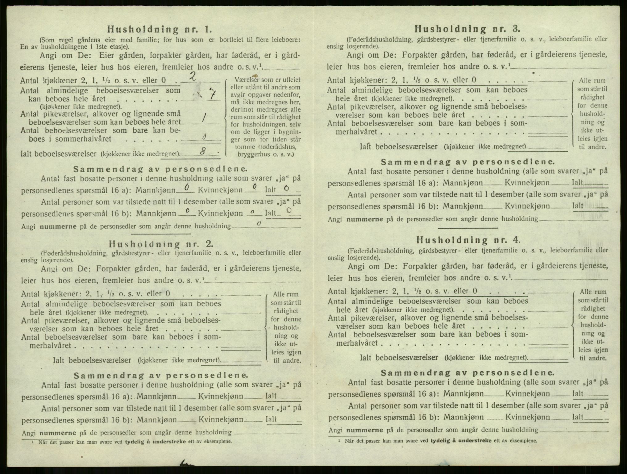 SAKO, 1920 census for Våle, 1920, p. 991