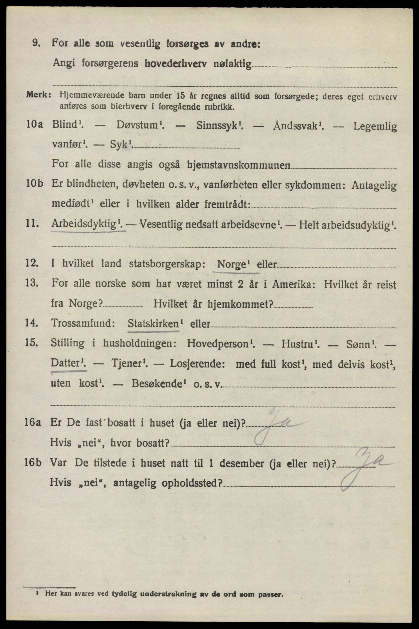 SAO, 1920 census for Høland, 1920, p. 11664