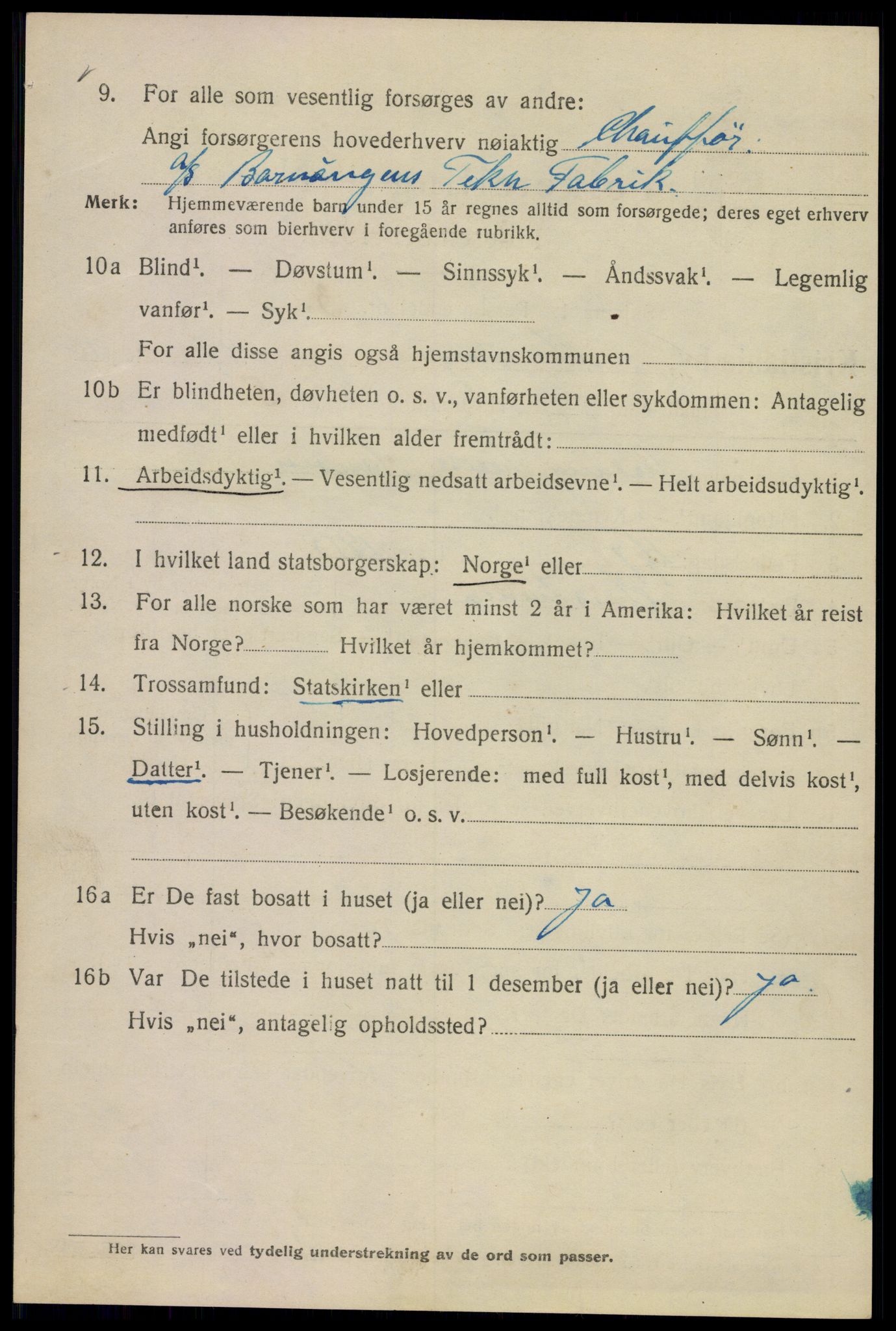 SAO, 1920 census for Kristiania, 1920, p. 184600