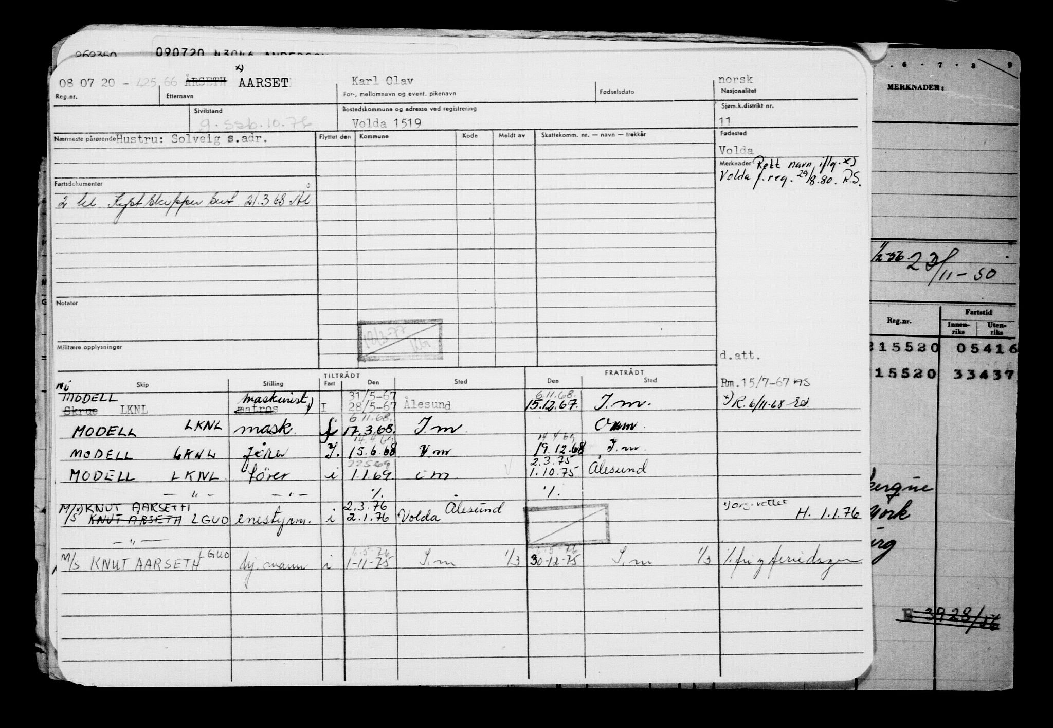 Direktoratet for sjømenn, AV/RA-S-3545/G/Gb/L0183: Hovedkort, 1920, p. 218