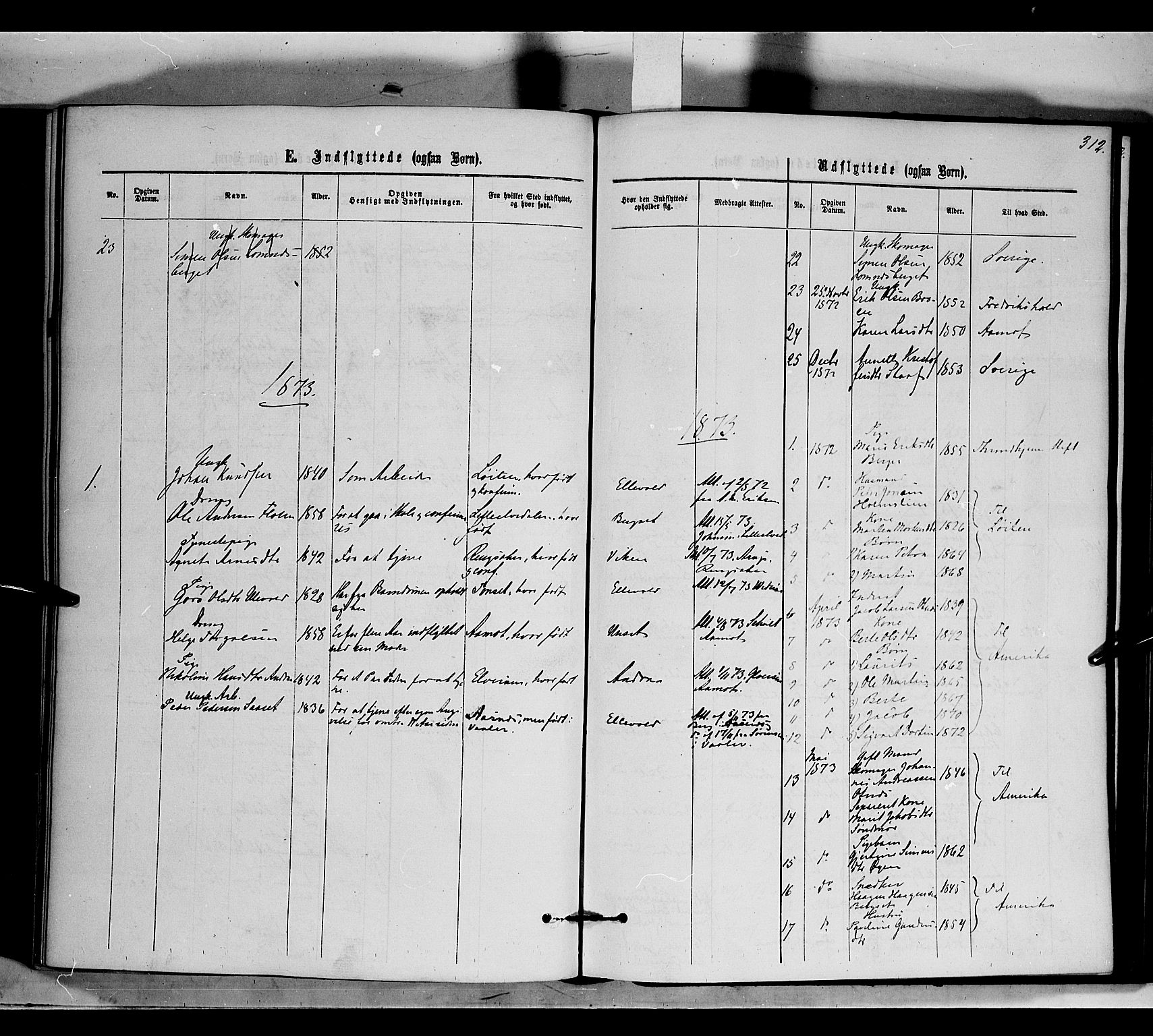 Rendalen prestekontor, SAH/PREST-054/H/Ha/Haa/L0006: Parish register (official) no. 6, 1867-1877, p. 312