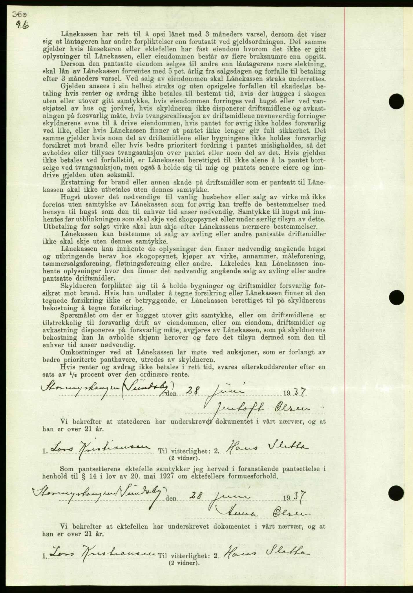 Nordmøre sorenskriveri, AV/SAT-A-4132/1/2/2Ca/L0092: Mortgage book no. B82, 1937-1938, Diary no: : 2486/1937