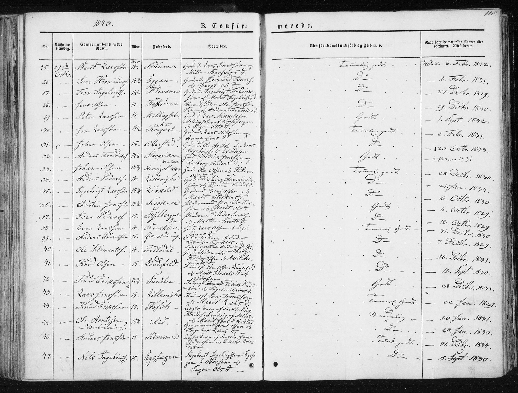 Ministerialprotokoller, klokkerbøker og fødselsregistre - Sør-Trøndelag, SAT/A-1456/668/L0805: Parish register (official) no. 668A05, 1840-1853, p. 118