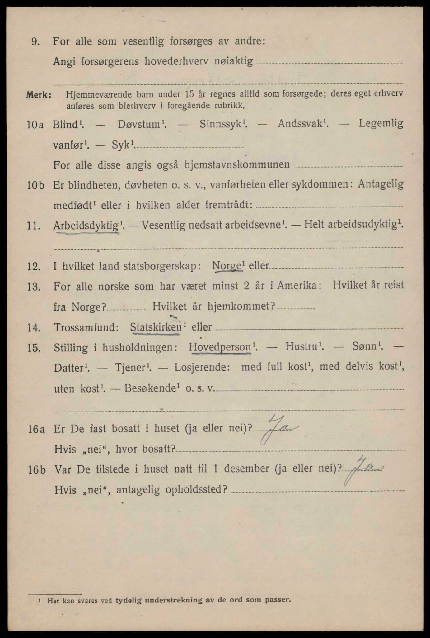 SAT, 1920 census for Trondheim, 1920, p. 115105