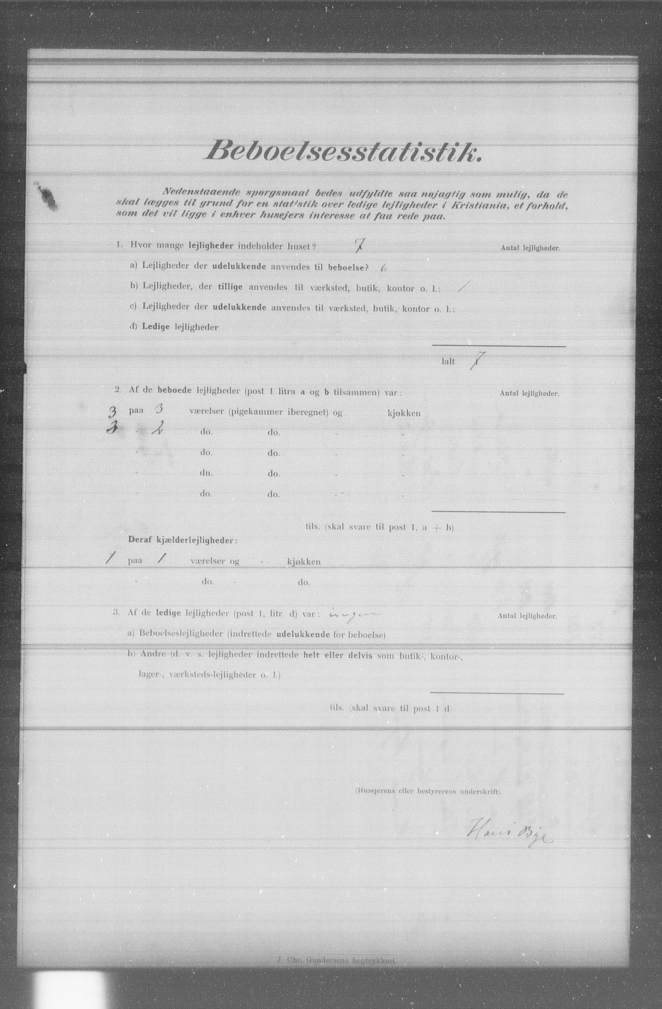 OBA, Municipal Census 1902 for Kristiania, 1902, p. 4711