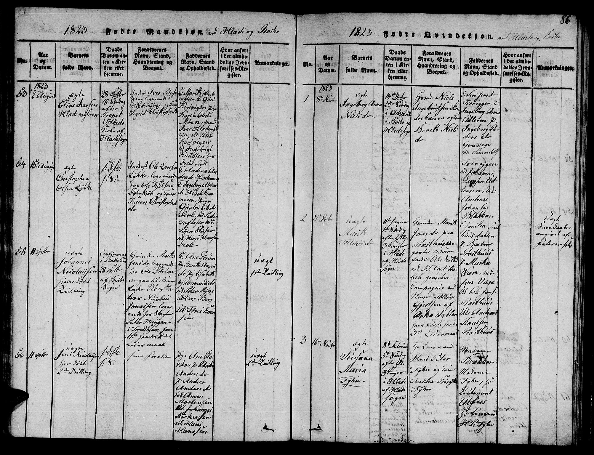 Ministerialprotokoller, klokkerbøker og fødselsregistre - Sør-Trøndelag, SAT/A-1456/606/L0307: Parish register (copy) no. 606C03, 1817-1824, p. 86