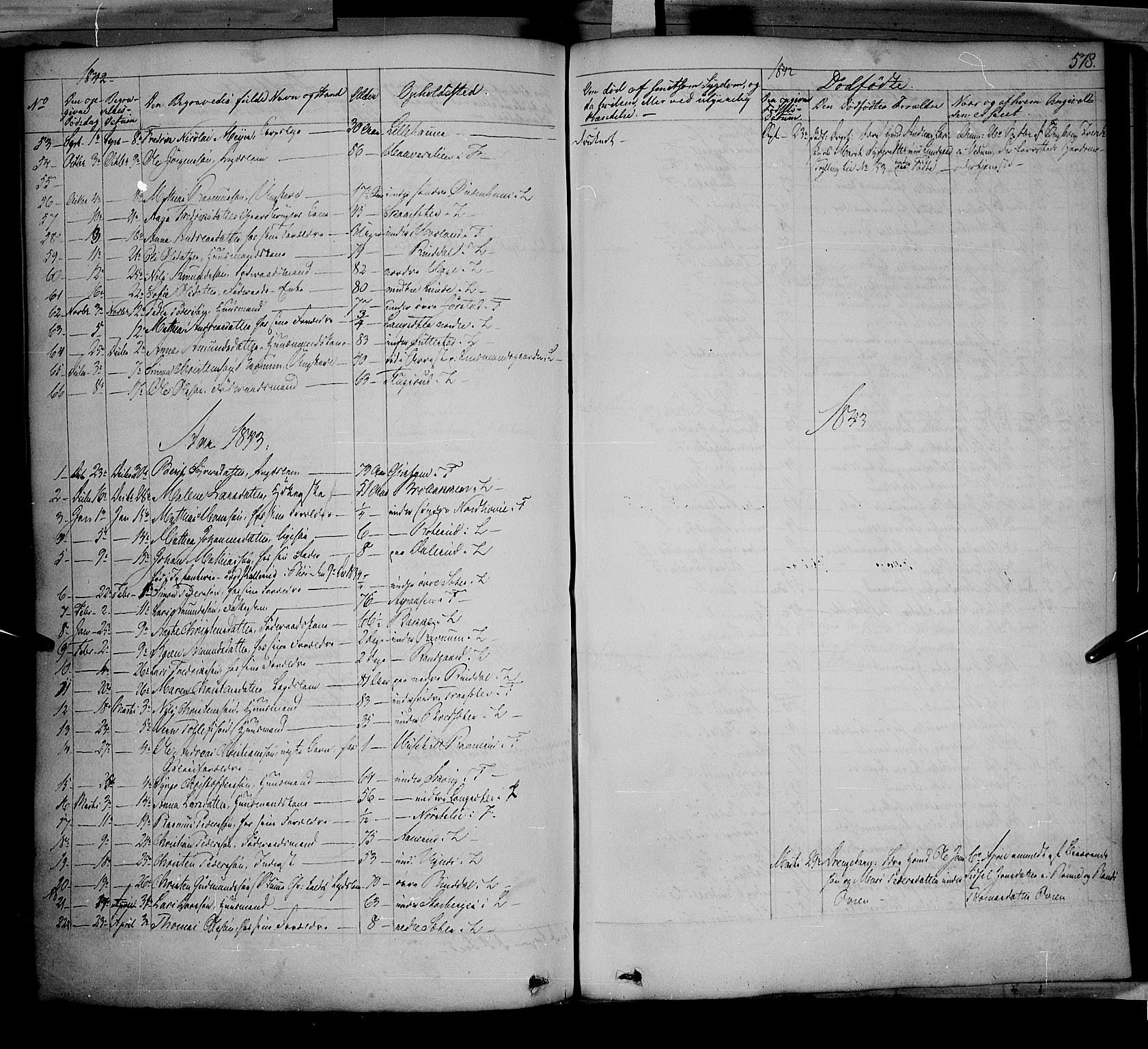 Fåberg prestekontor, AV/SAH-PREST-086/H/Ha/Haa/L0005: Parish register (official) no. 5, 1836-1854, p. 577-578