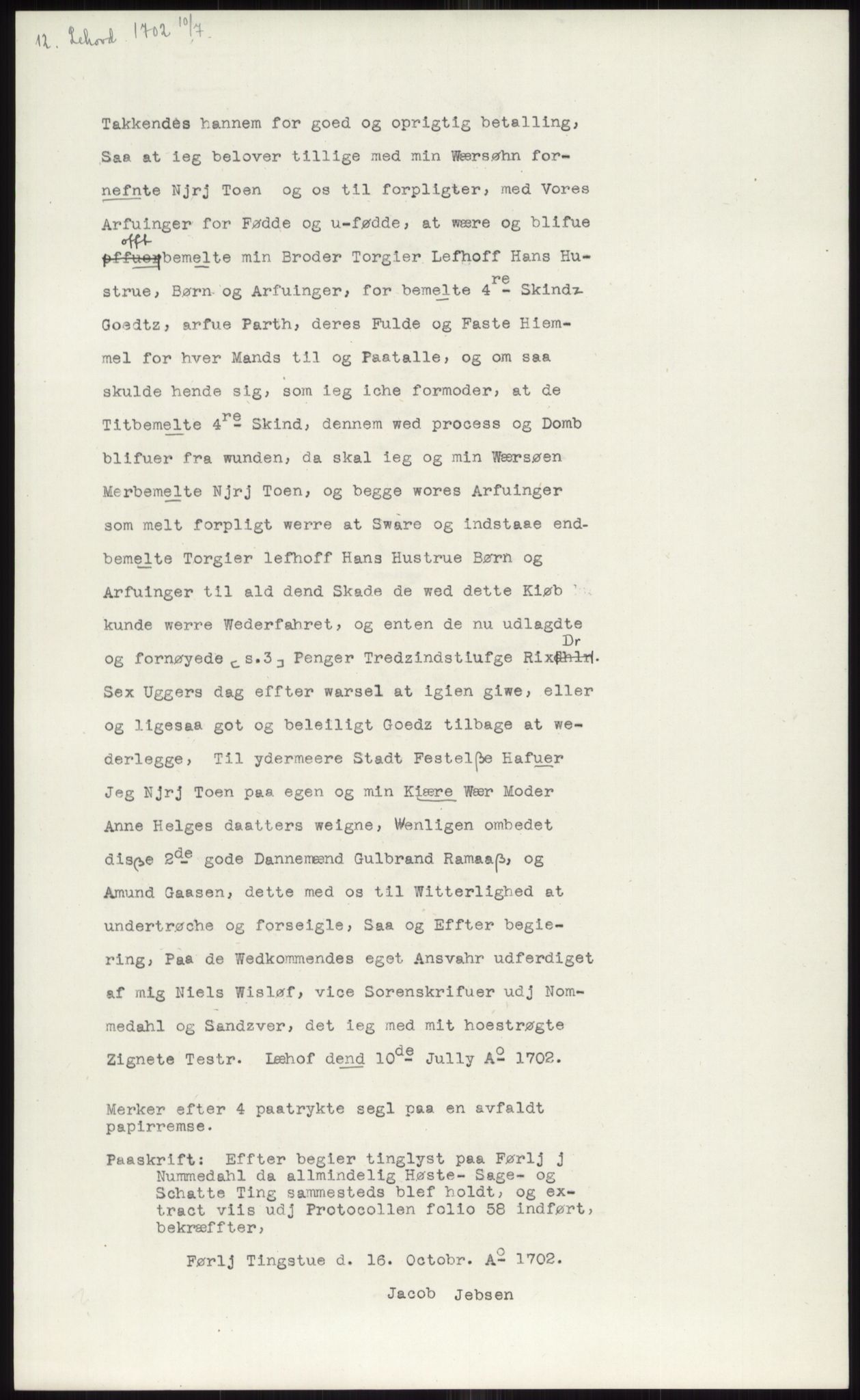 Samlinger til kildeutgivelse, Diplomavskriftsamlingen, AV/RA-EA-4053/H/Ha, p. 1186