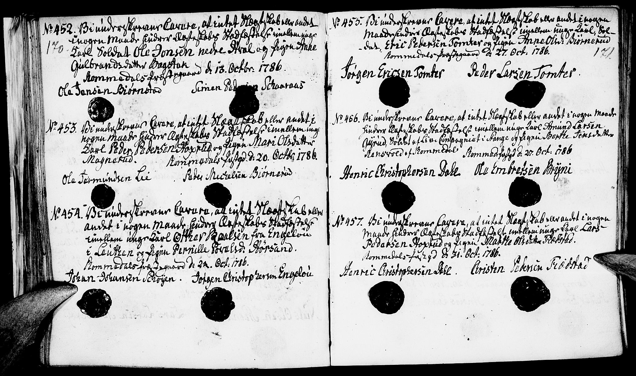 Romedal prestekontor, AV/SAH-PREST-004/I/L0001: Best man's statements no. 1, 1762-1802, p. 170-171
