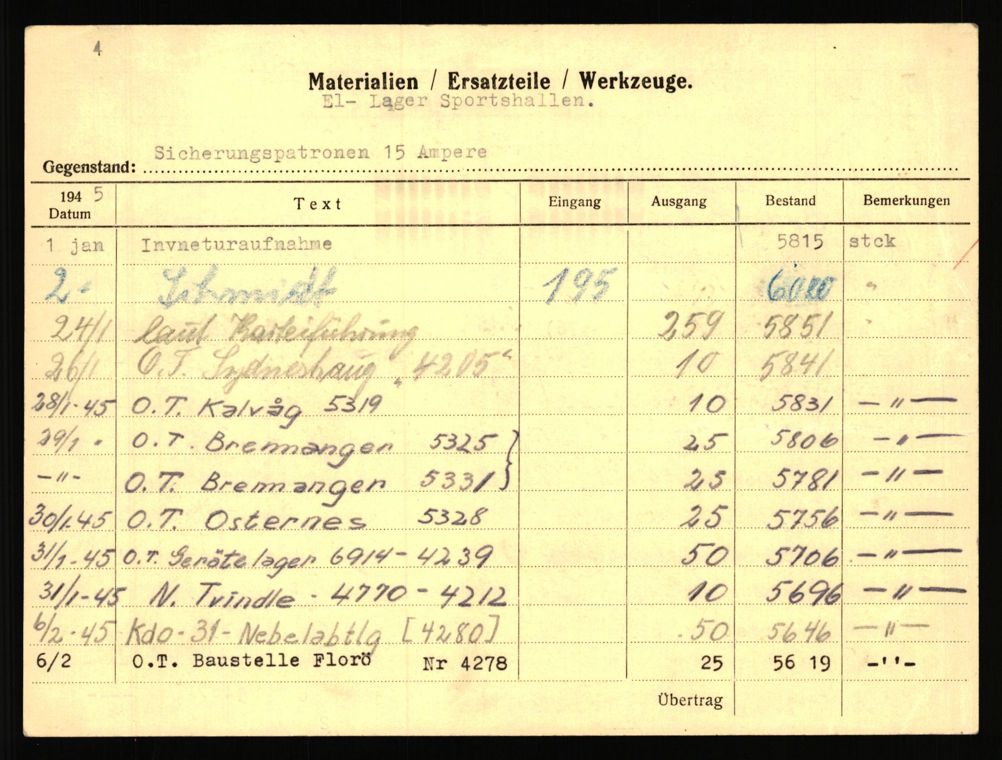 Tyske arkiver, Organisation Todt (OT), Einsatzgruppe Wiking, RA/RAFA-2188/2/H/Hd/Hda/L0029/0002: Diverse, Zone Bergen / Diverse, 1940-1945, p. 152