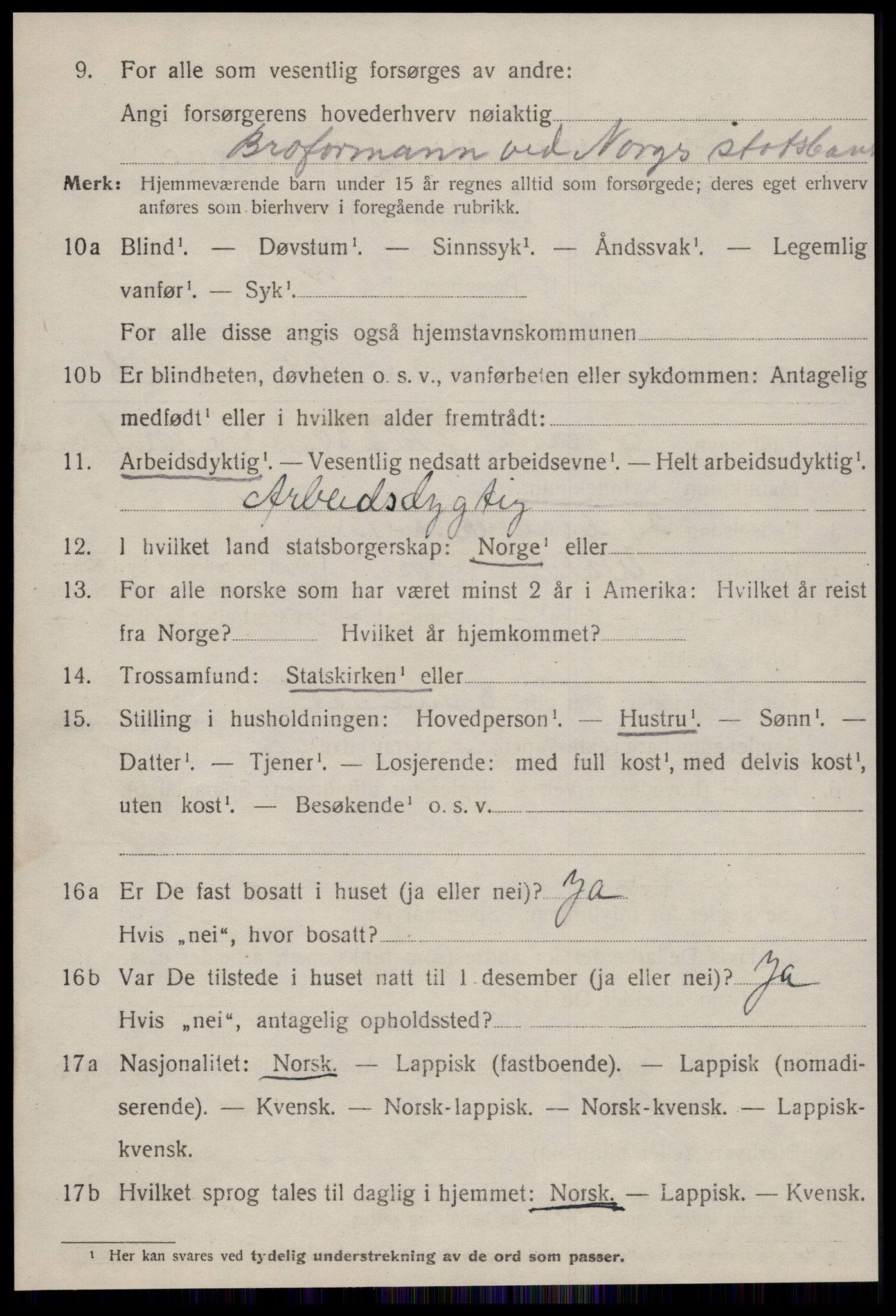 SAT, 1920 census for Horg, 1920, p. 4819