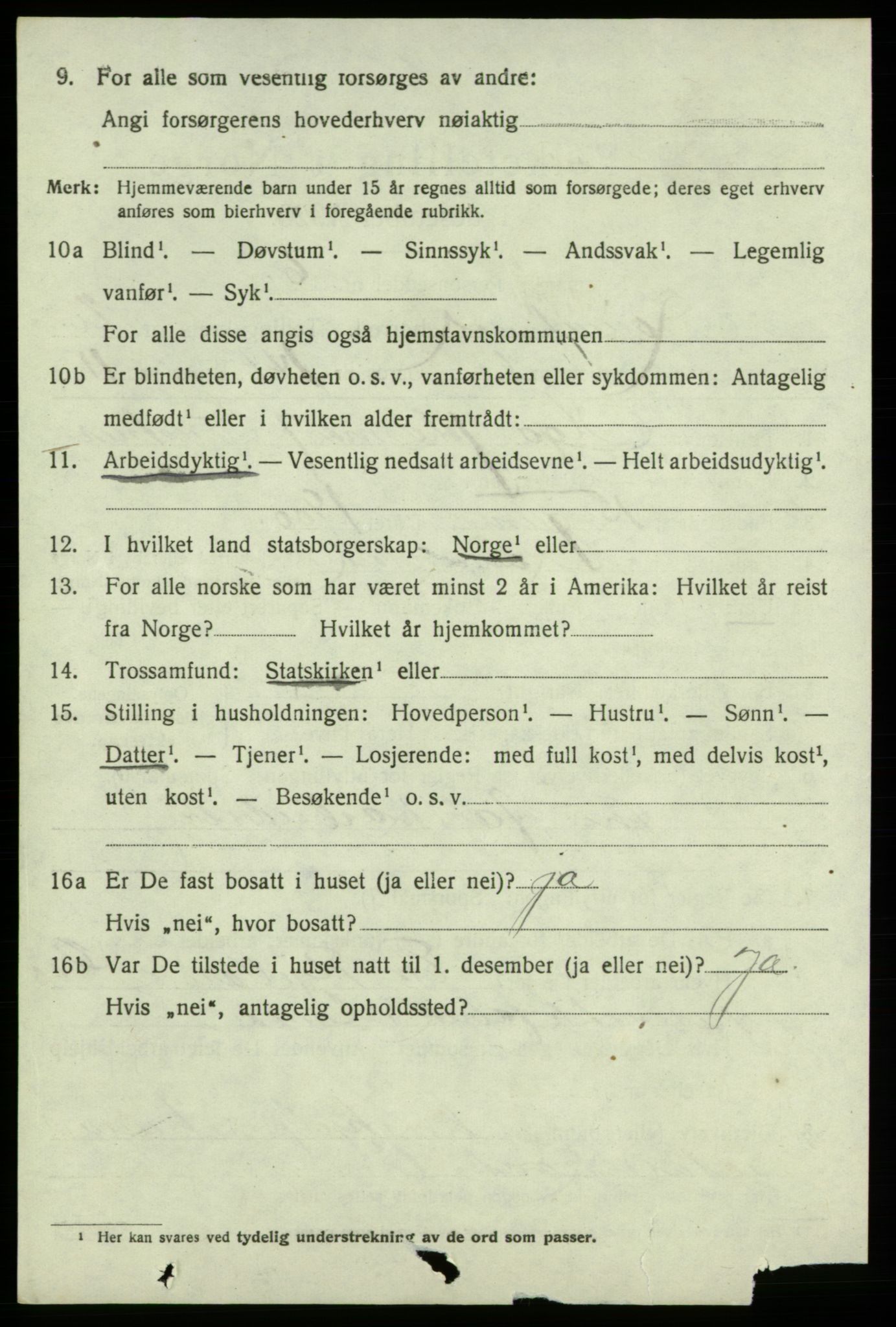 SAB, 1920 census for Kvinnherad, 1920, p. 13263