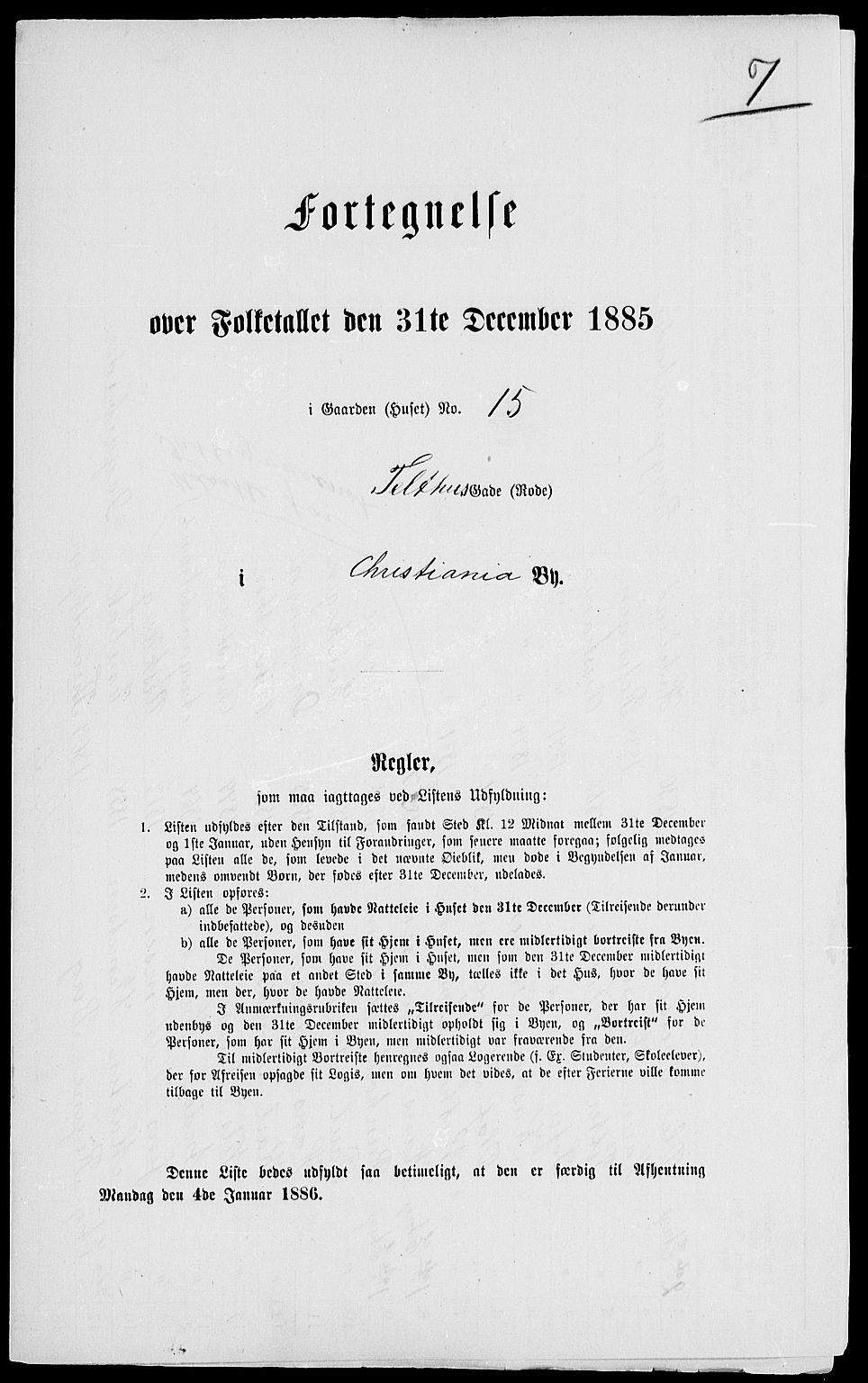 RA, 1885 census for 0301 Kristiania, 1885, p. 4614