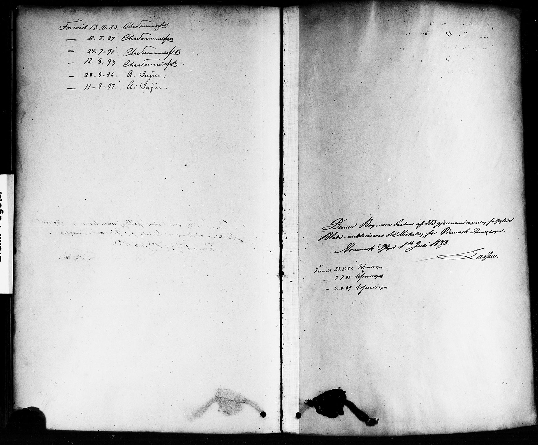 Aremark prestekontor Kirkebøker, SAO/A-10899/F/Fb/L0004: Parish register (official) no. II 4, 1878-1895
