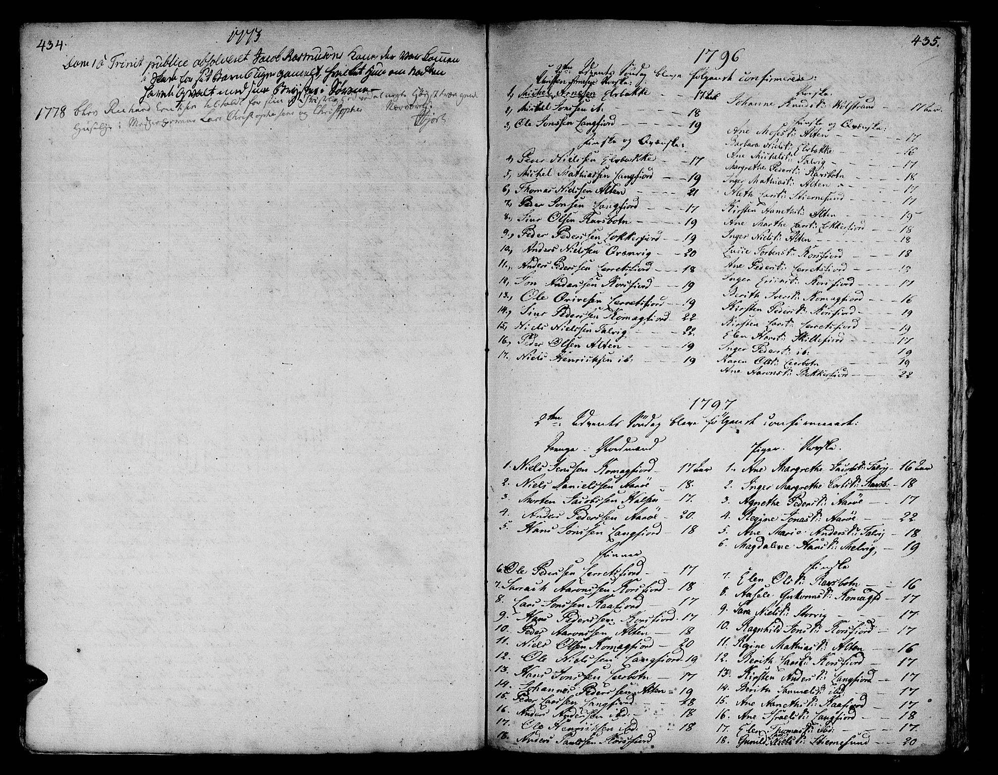 Talvik sokneprestkontor, SATØ/S-1337/H/Ha/L0005kirke: Parish register (official) no. 5, 1772-1798, p. 434