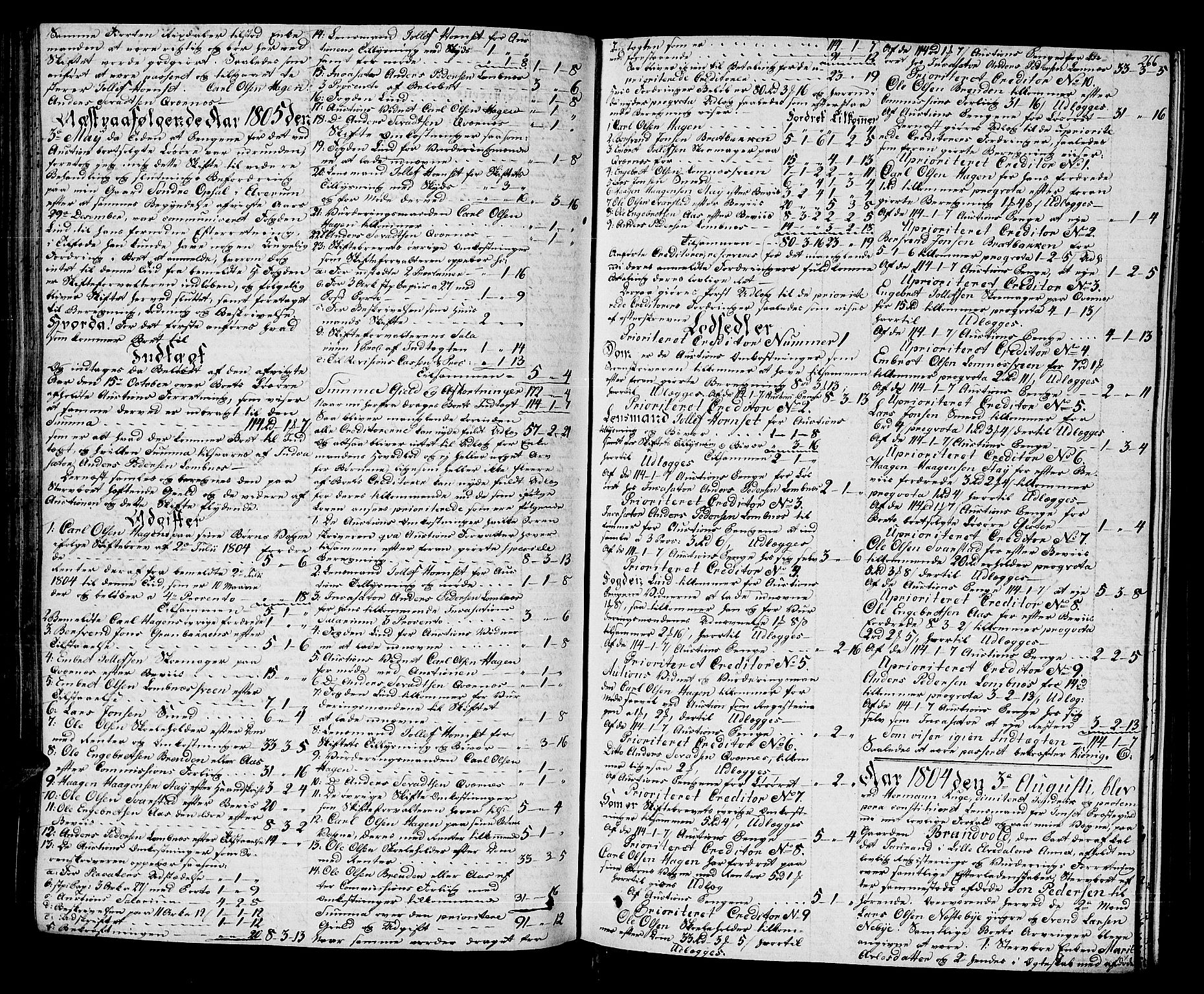 Østerdalen sorenskriveri, SAH/TING-032/J/Ja/L0009: Skifteprotokoll, 1803-1806, p. 265b-266a