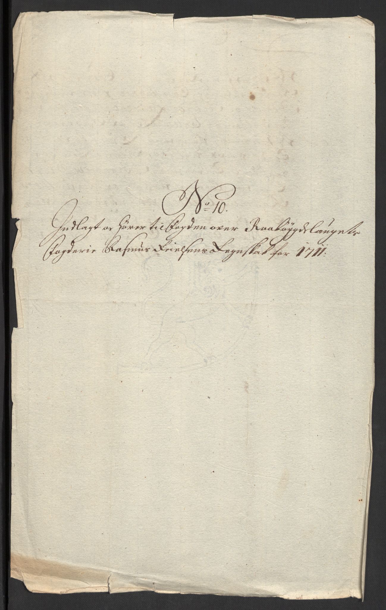 Rentekammeret inntil 1814, Reviderte regnskaper, Fogderegnskap, AV/RA-EA-4092/R40/L2449: Fogderegnskap Råbyggelag, 1709-1711, p. 295