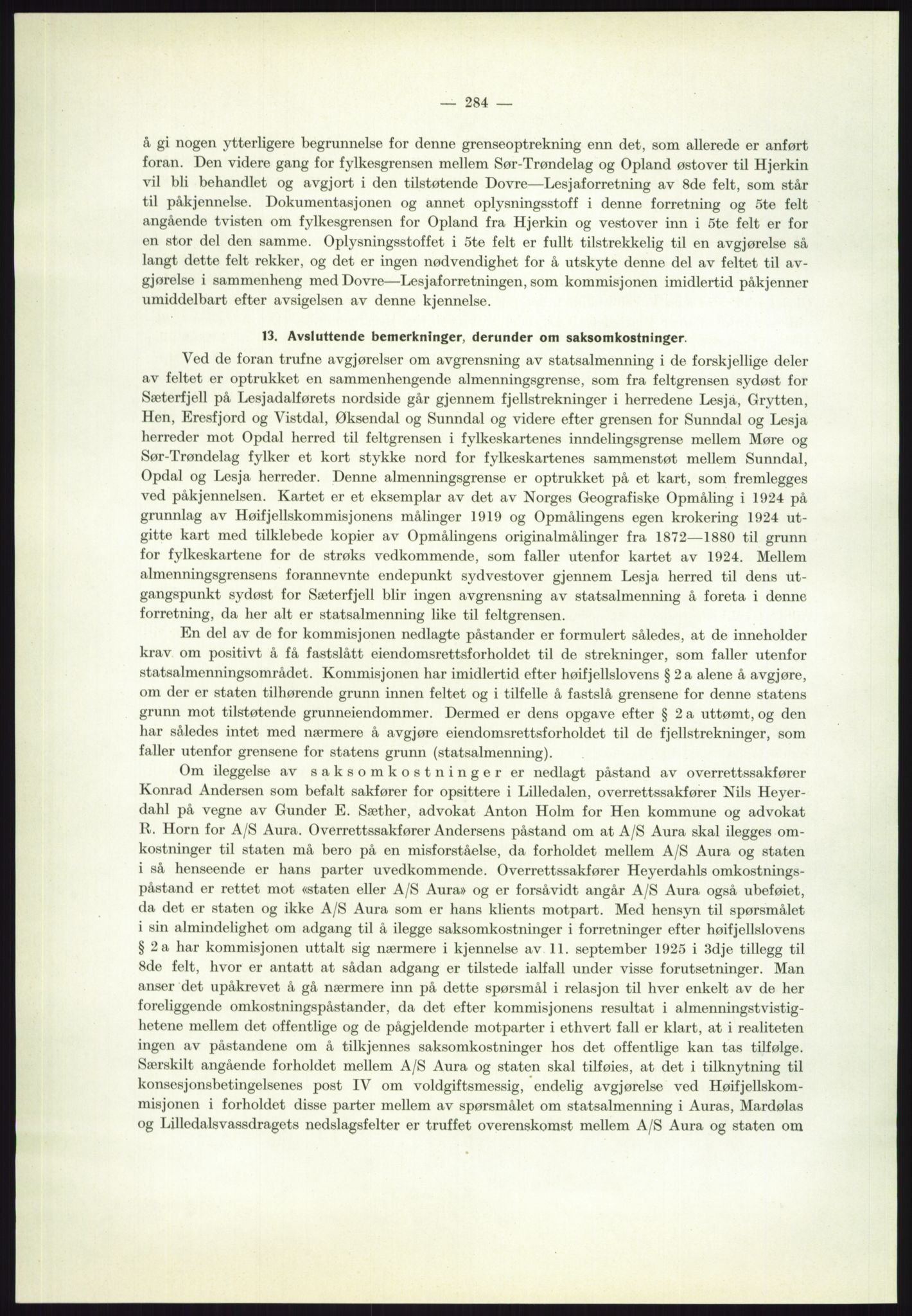 Høyfjellskommisjonen, AV/RA-S-1546/X/Xa/L0001: Nr. 1-33, 1909-1953, p. 2831