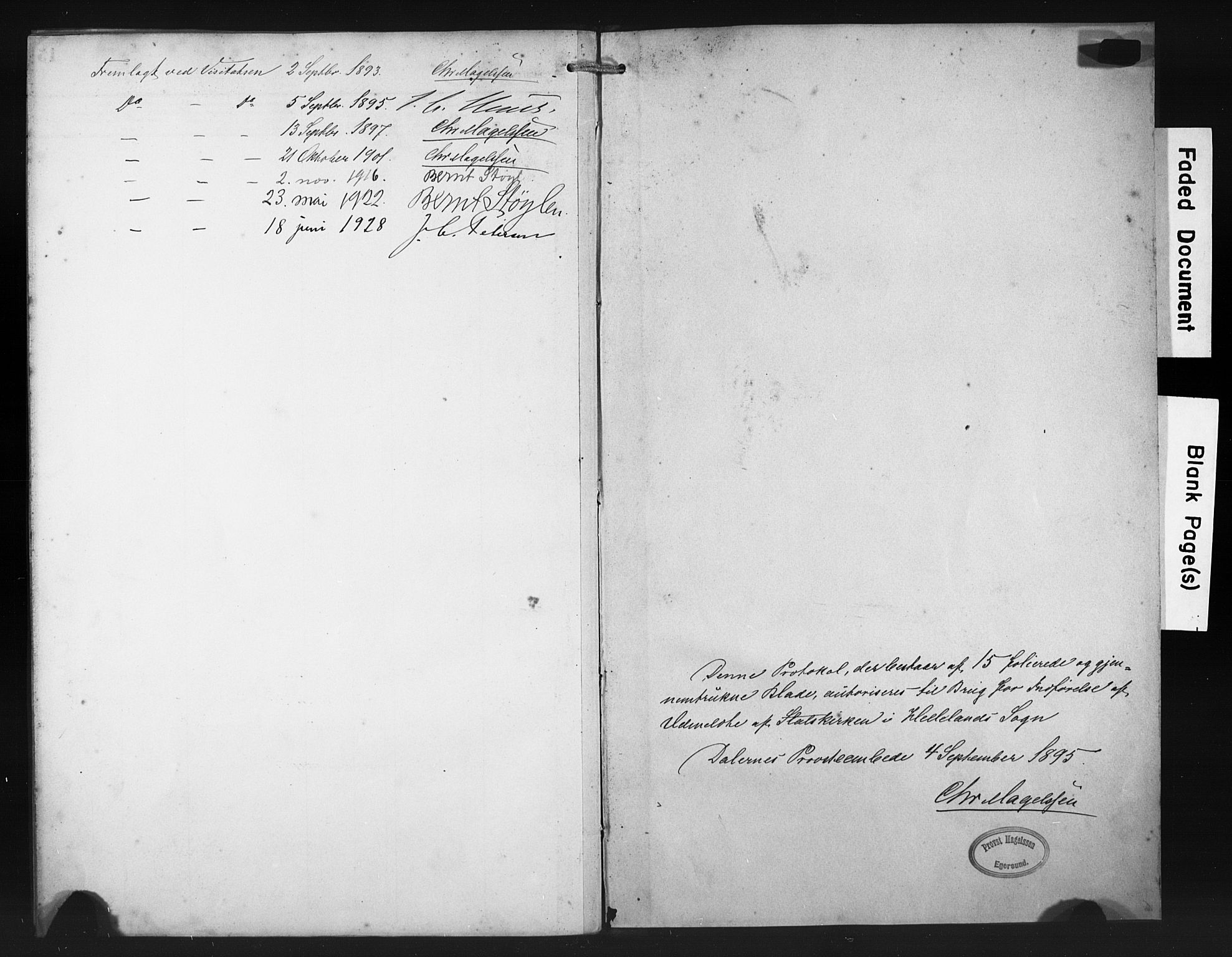 Helleland sokneprestkontor, SAST/A-101810: Parish register (official) no. 30BA12, 1892-1918