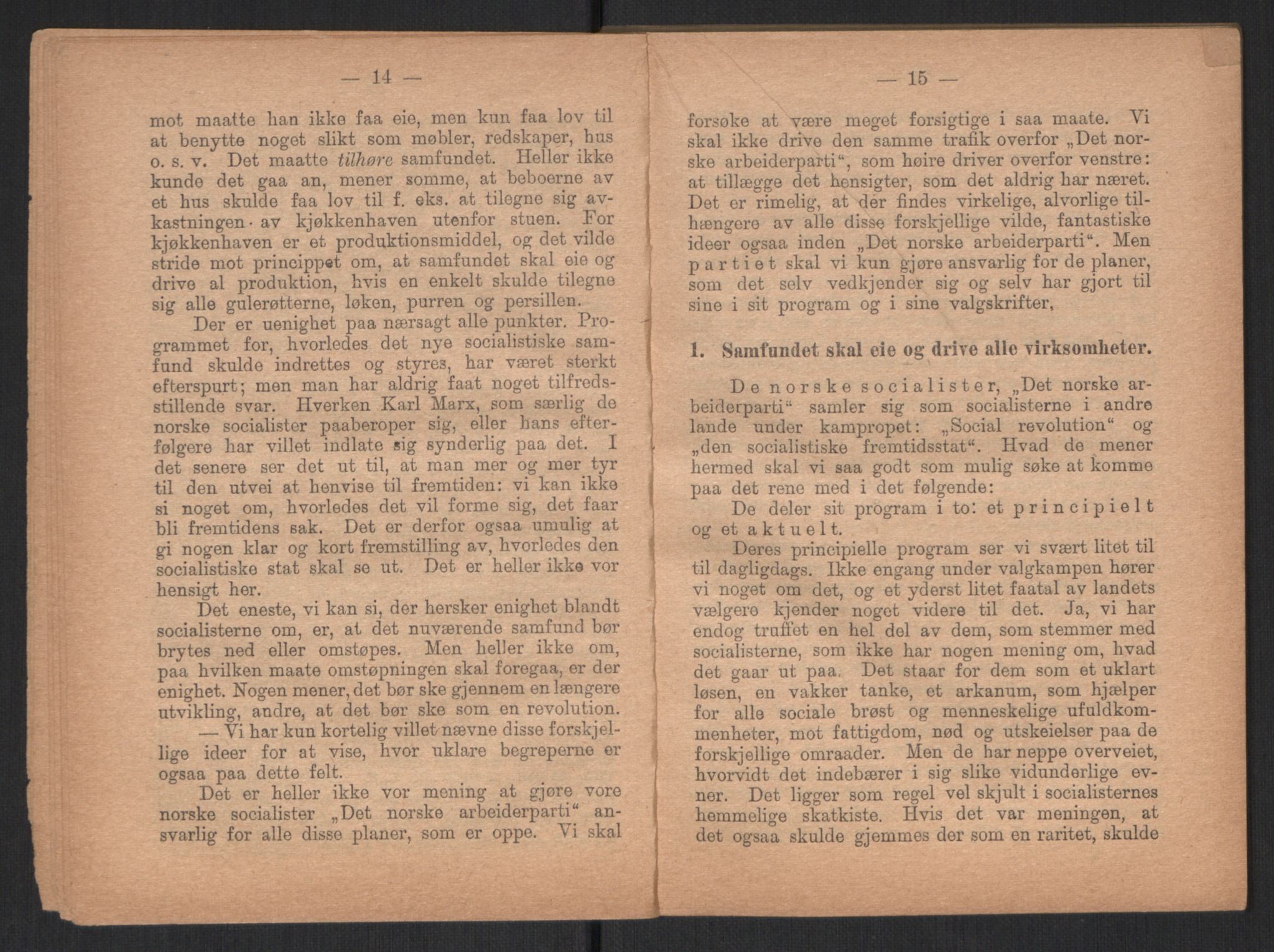 Venstres Hovedorganisasjon, RA/PA-0876/X/L0001: De eldste skrifter, 1860-1936, p. 871