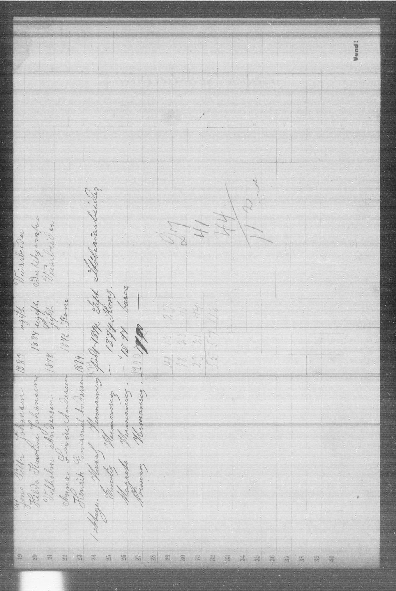 OBA, Municipal Census 1902 for Kristiania, 1902, p. 7778