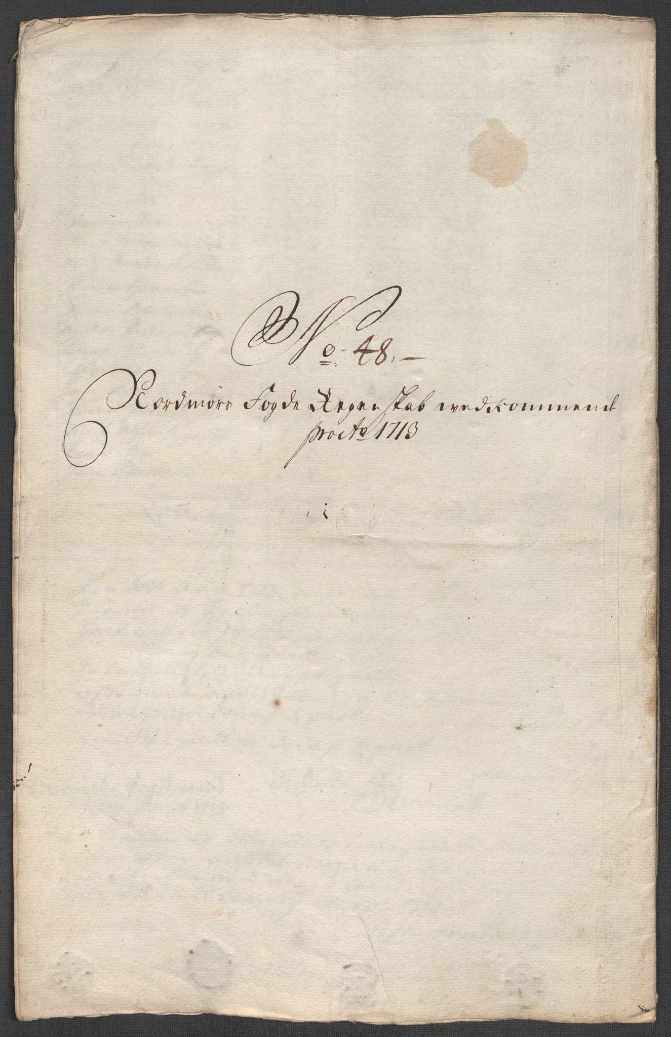 Rentekammeret inntil 1814, Reviderte regnskaper, Fogderegnskap, AV/RA-EA-4092/R56/L3747: Fogderegnskap Nordmøre, 1713, p. 252