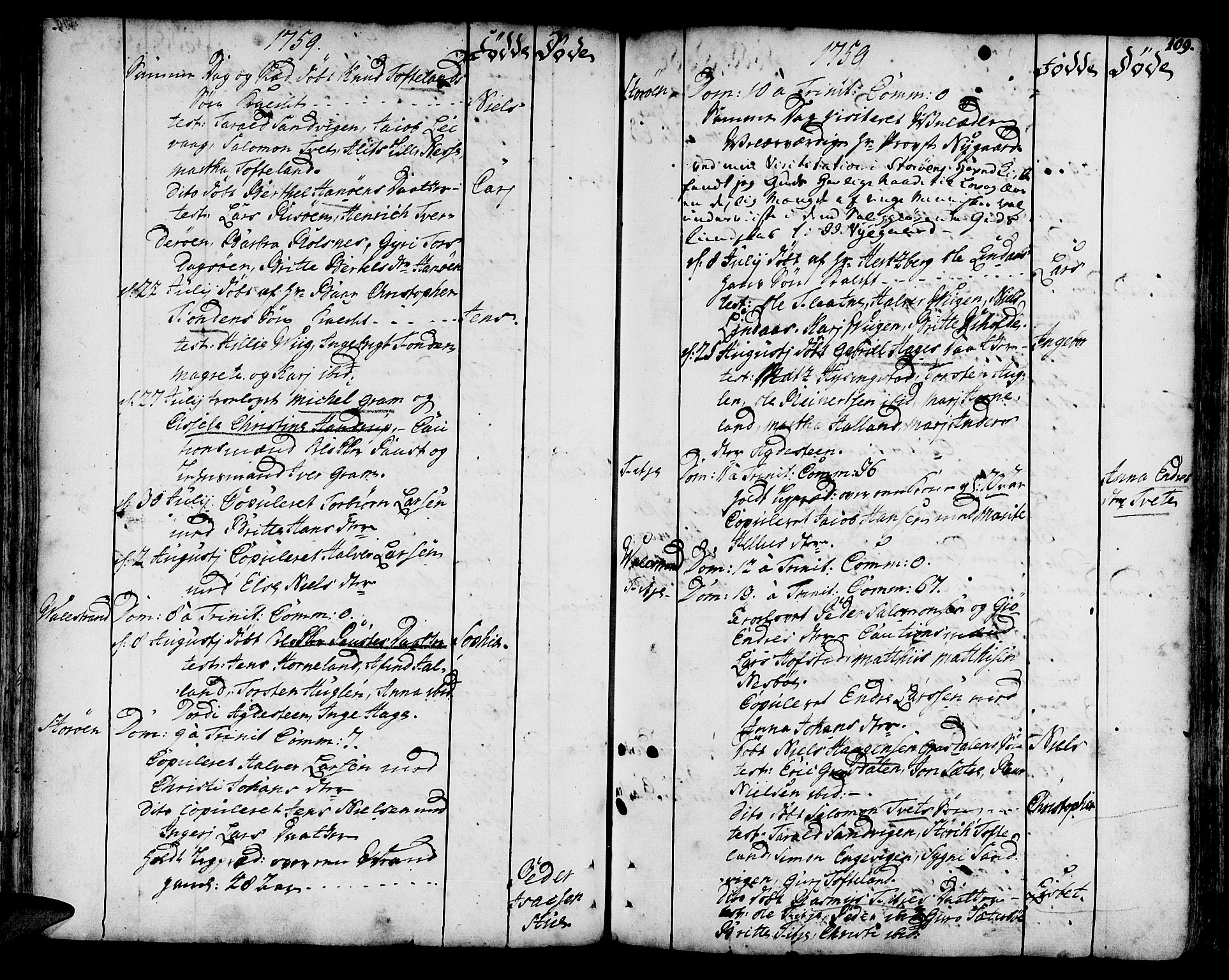 Stord sokneprestembete, SAB/A-78201/H/Haa: Parish register (official) no. A 2, 1744-1777, p. 109