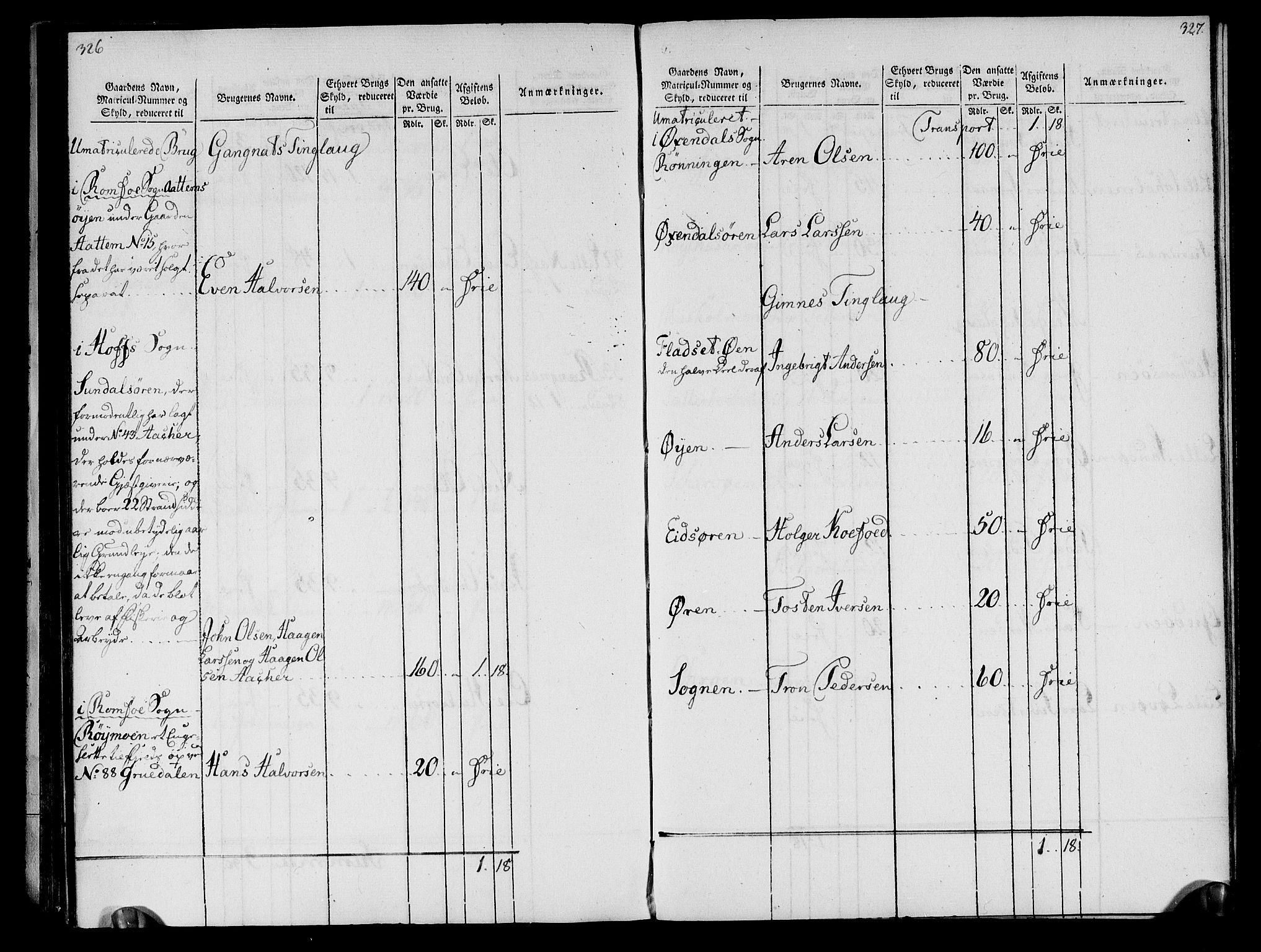 Rentekammeret inntil 1814, Realistisk ordnet avdeling, AV/RA-EA-4070/N/Ne/Nea/L0133: Nordmøre fogderi. Oppebørselsregister, 1803, p. 166