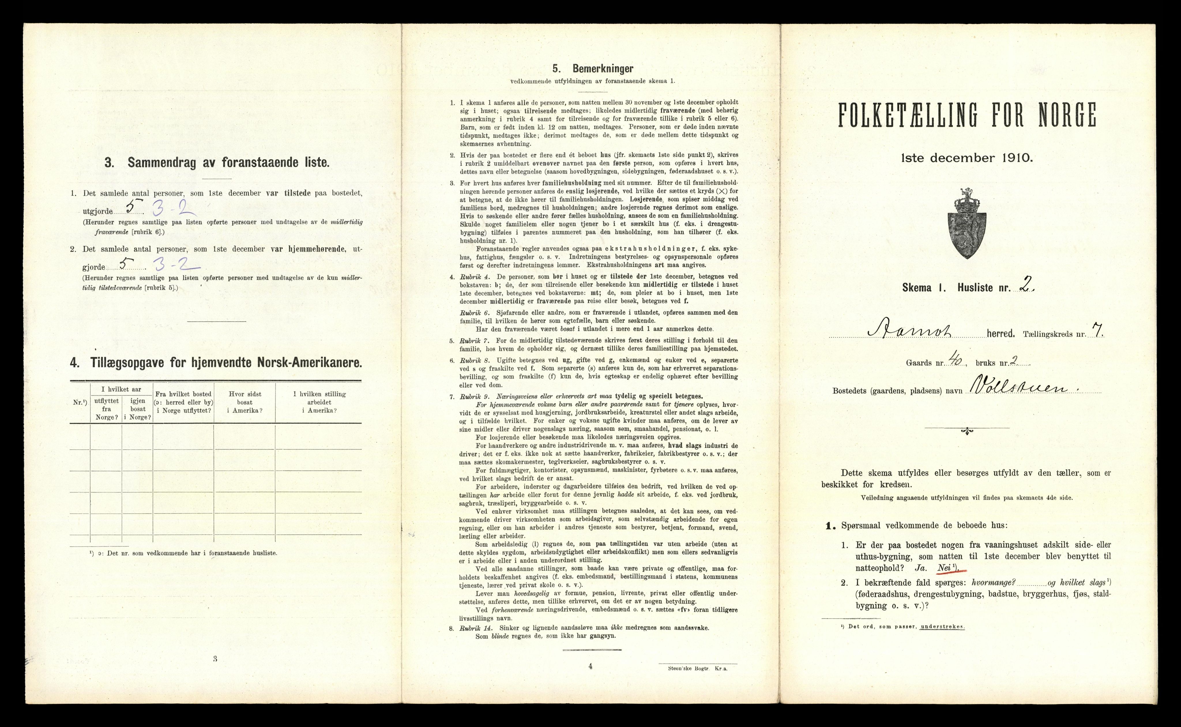 RA, 1910 census for Åmot, 1910, p. 803