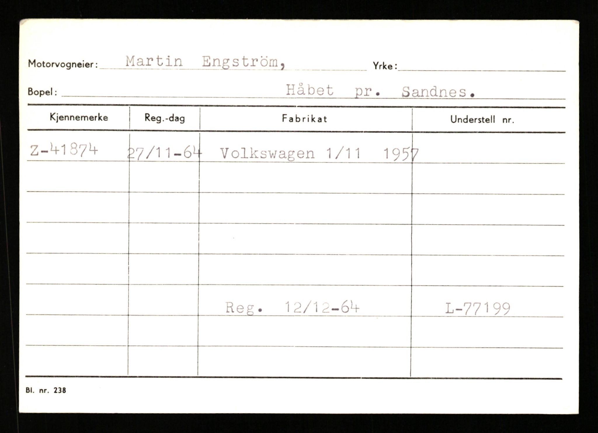 Stavanger trafikkstasjon, AV/SAST-A-101942/0/G/L0006: Registreringsnummer: 34250 - 49007, 1930-1971, p. 2057