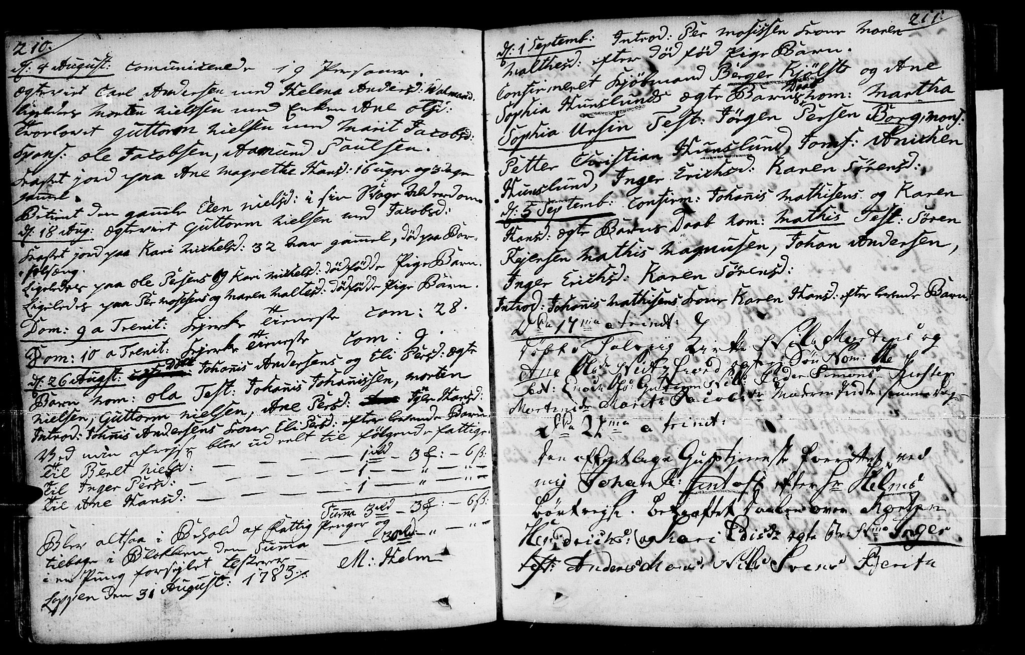 Loppa sokneprestkontor, AV/SATØ-S-1339/H/Ha/L0001kirke: Parish register (official) no. 1 /1, 1753-1784, p. 210-211