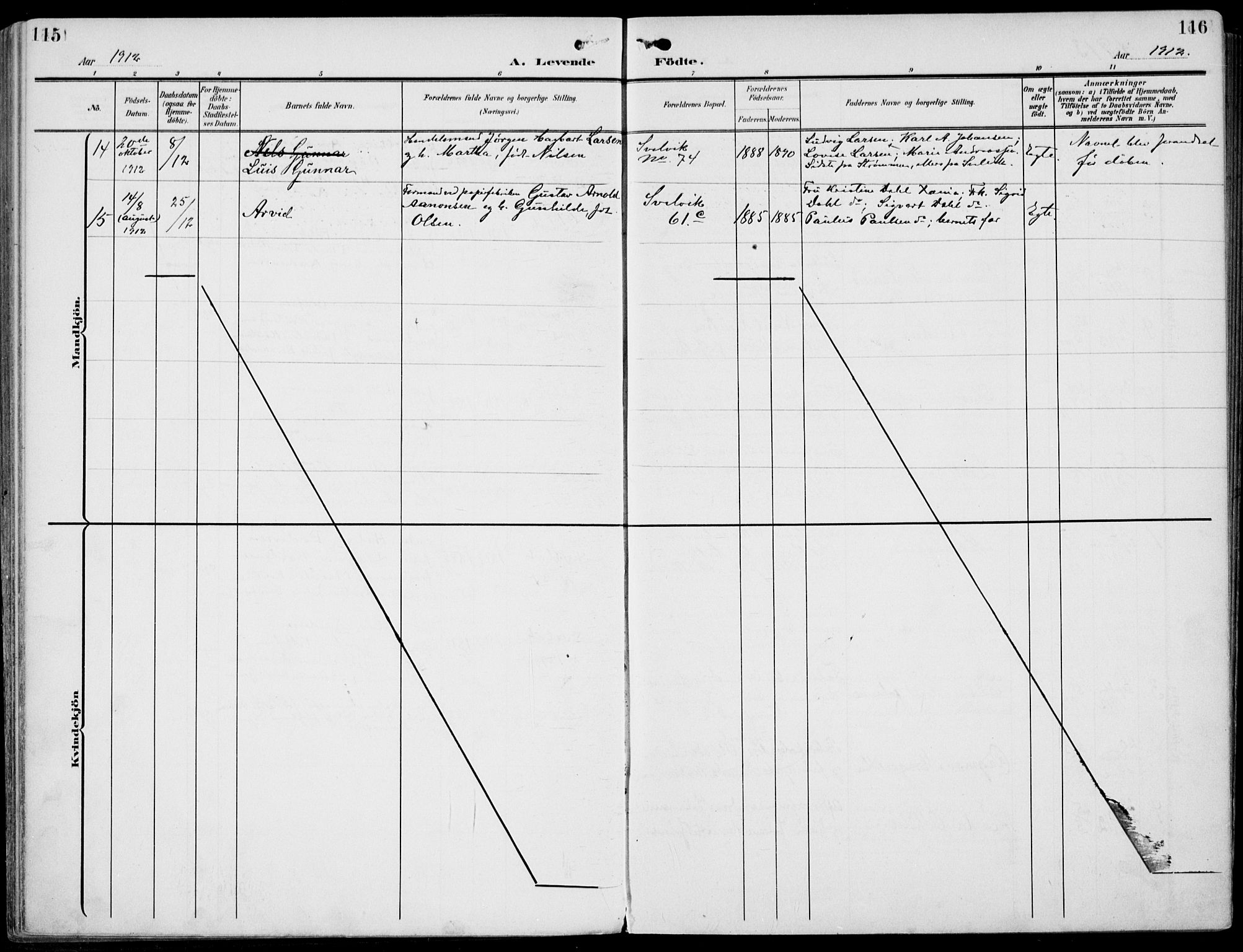 Strømm kirkebøker, AV/SAKO-A-322/F/Fb/L0002: Parish register (official) no. II 2, 1900-1919, p. 115-116