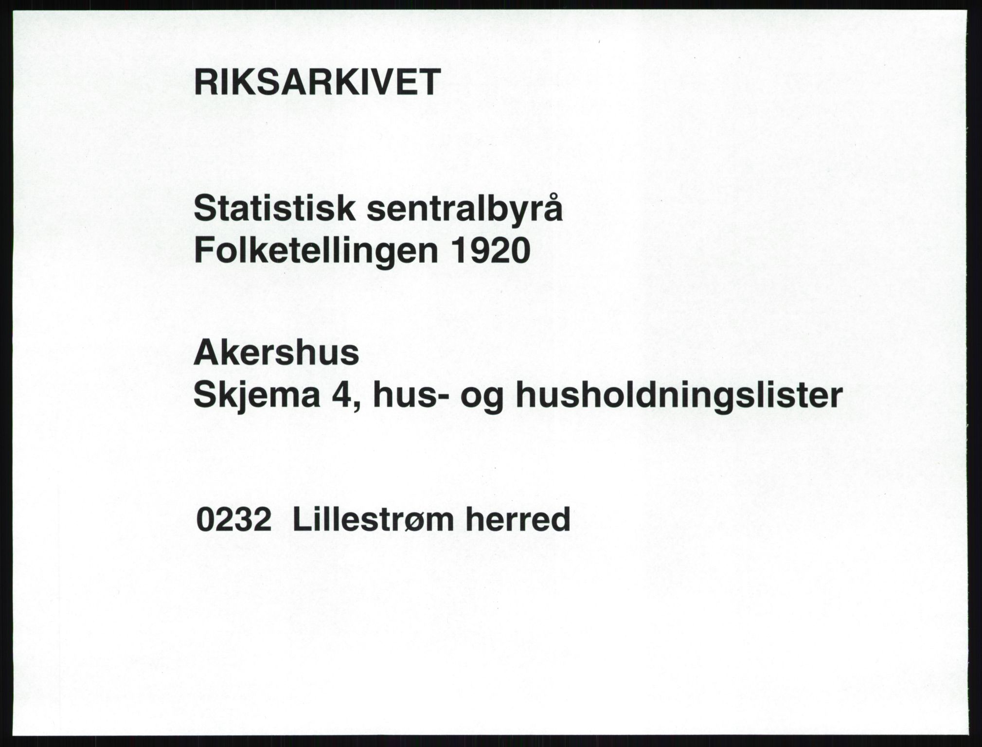 SAO, 1920 census for Lillestrøm, 1920, p. 29