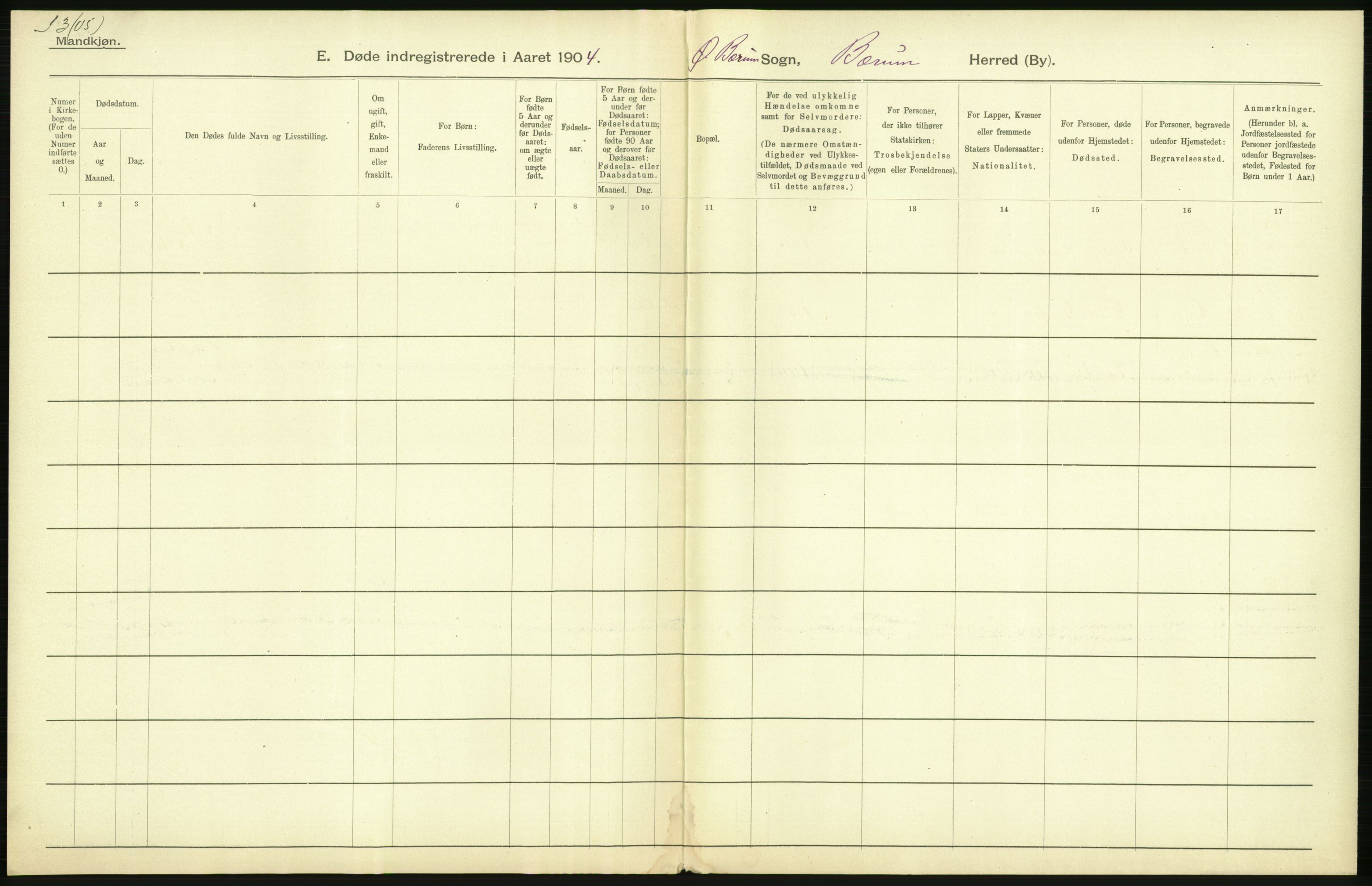 Statistisk sentralbyrå, Sosiodemografiske emner, Befolkning, AV/RA-S-2228/D/Df/Dfa/Dfab/L0002: Akershus amt: Fødte, gifte, døde, 1904, p. 574