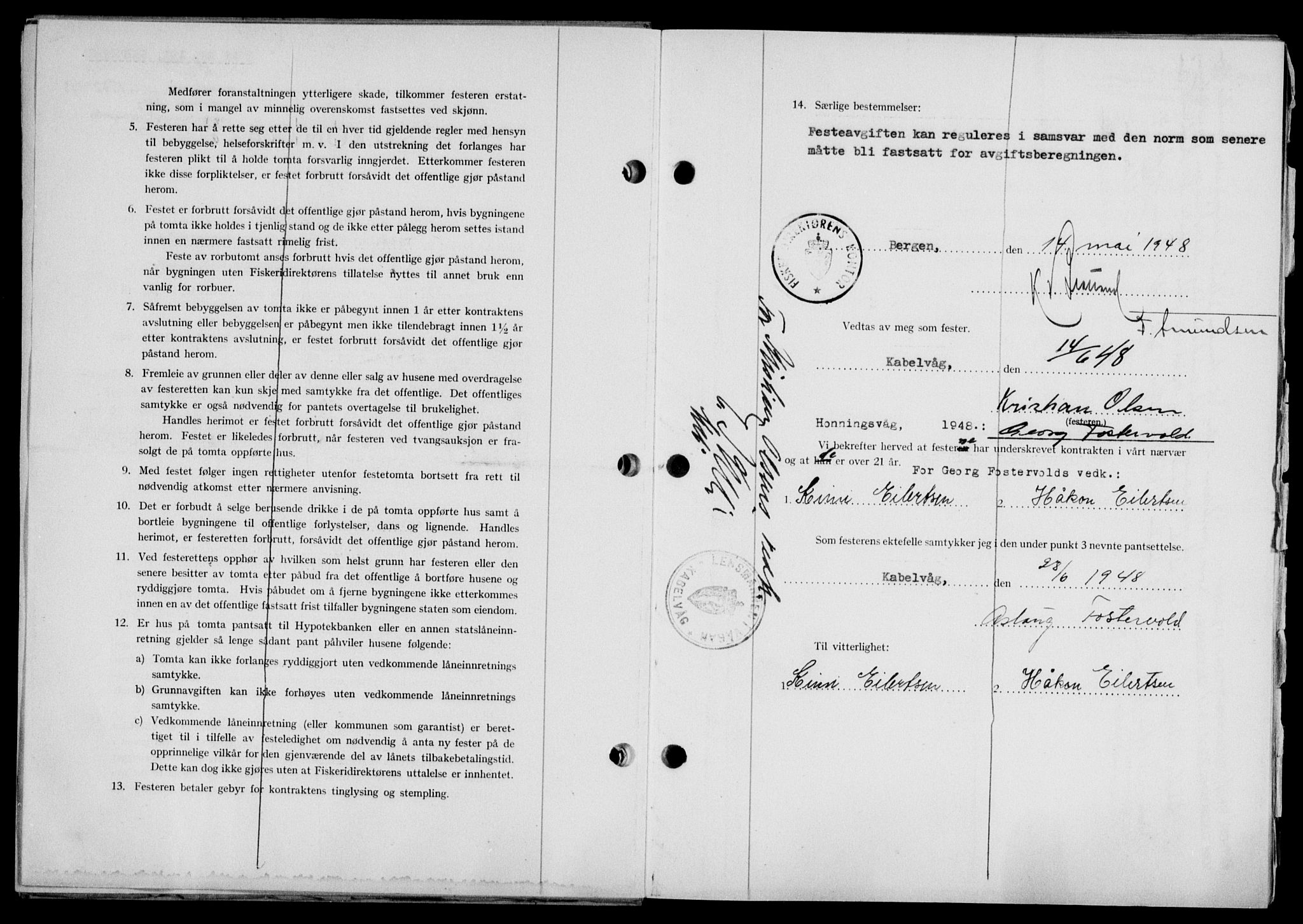 Lofoten sorenskriveri, SAT/A-0017/1/2/2C/L0018a: Mortgage book no. 18a, 1948-1948, Diary no: : 1572/1948