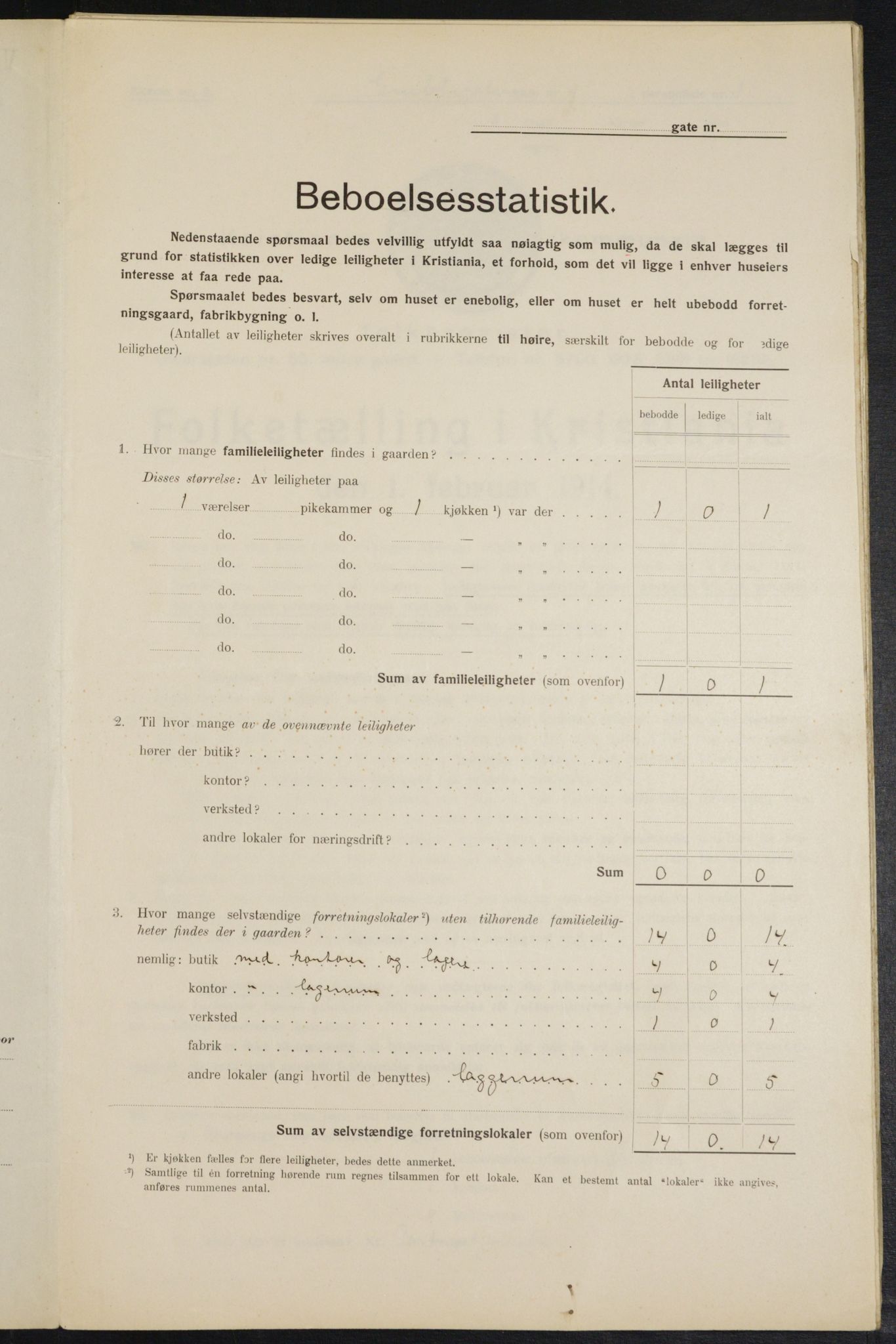 OBA, Municipal Census 1914 for Kristiania, 1914, p. 30293