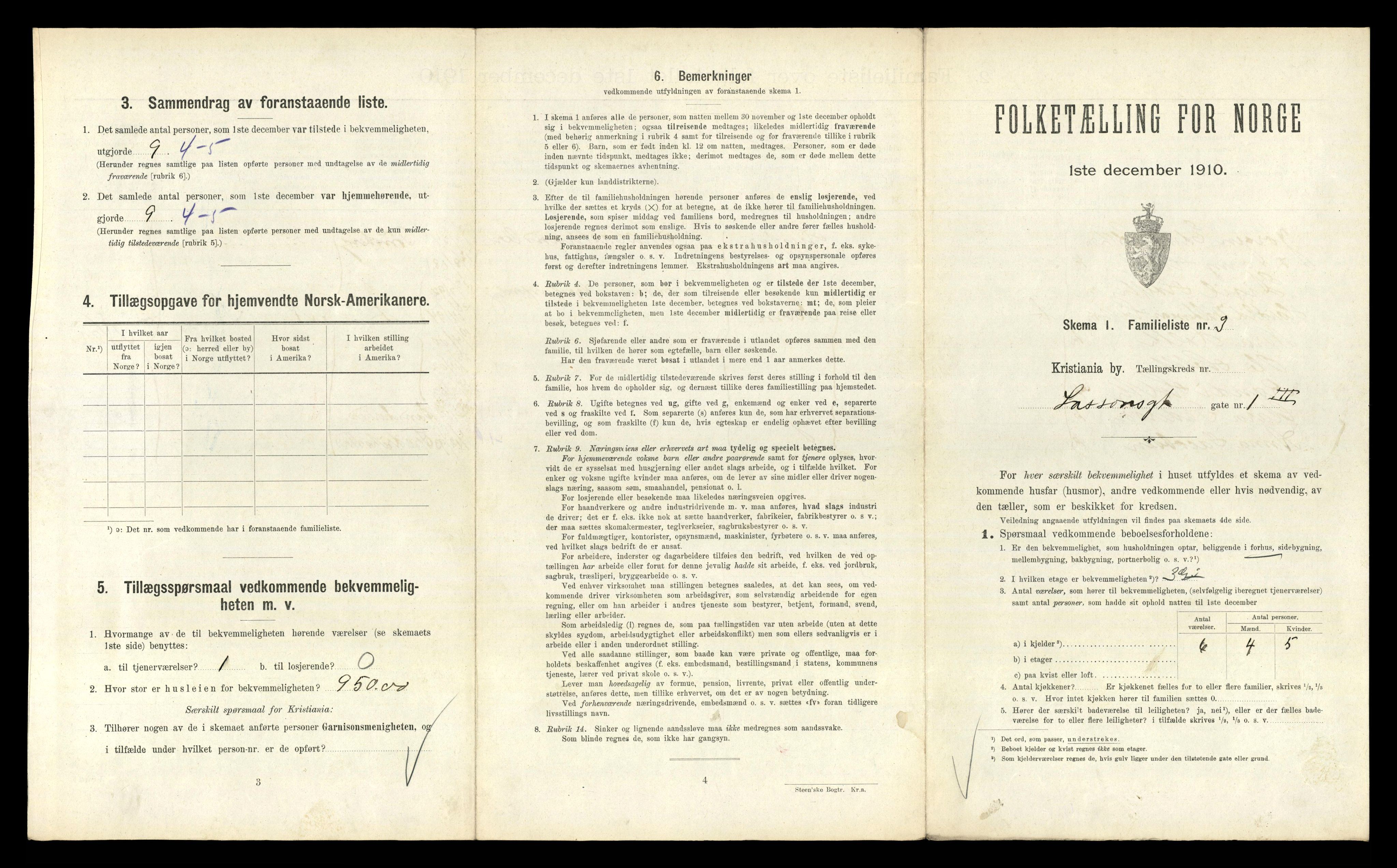 RA, 1910 census for Kristiania, 1910, p. 56207