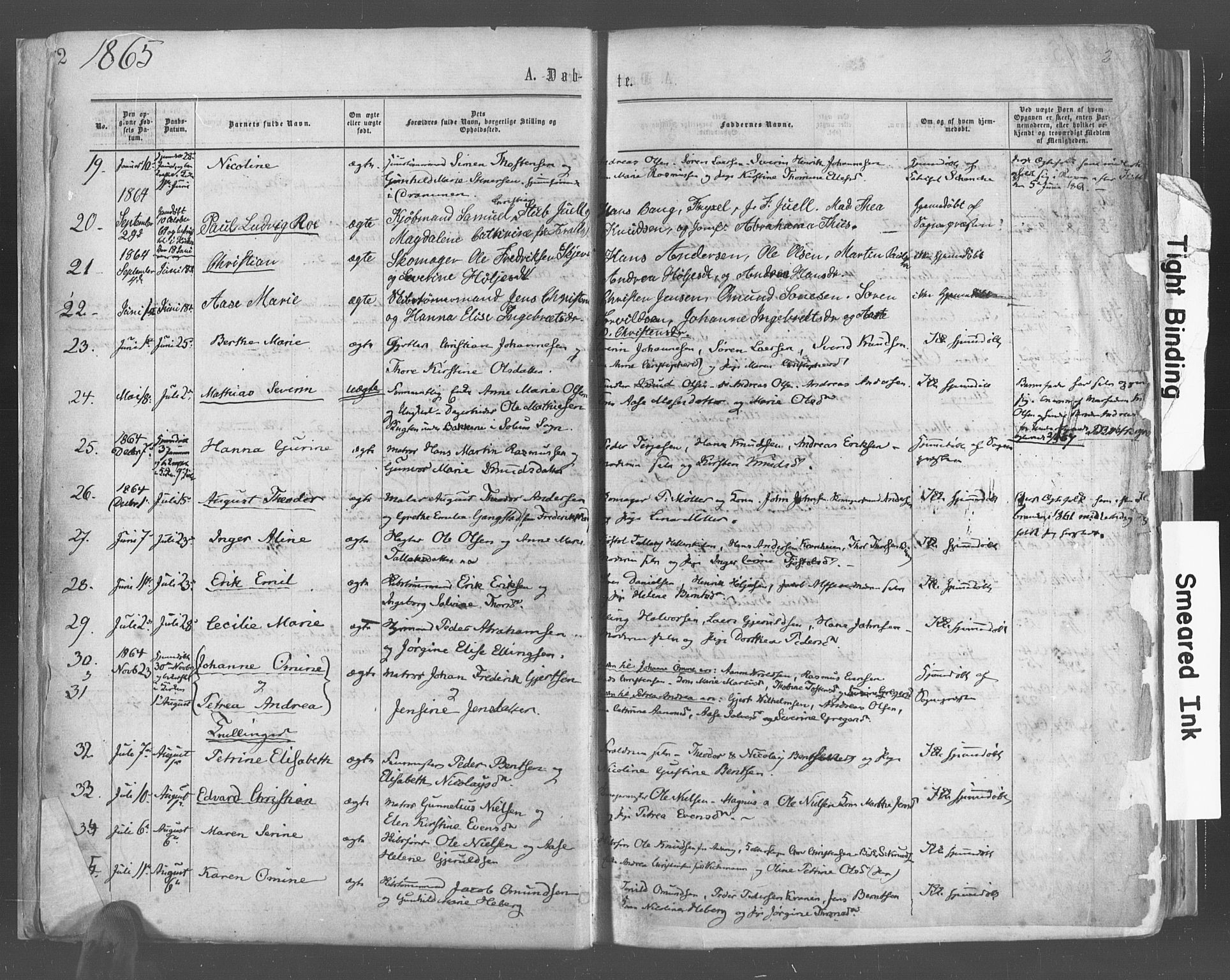 Risør sokneprestkontor, AV/SAK-1111-0035/F/Fa/L0004: Parish register (official) no. A 4, 1865-1882, p. 2