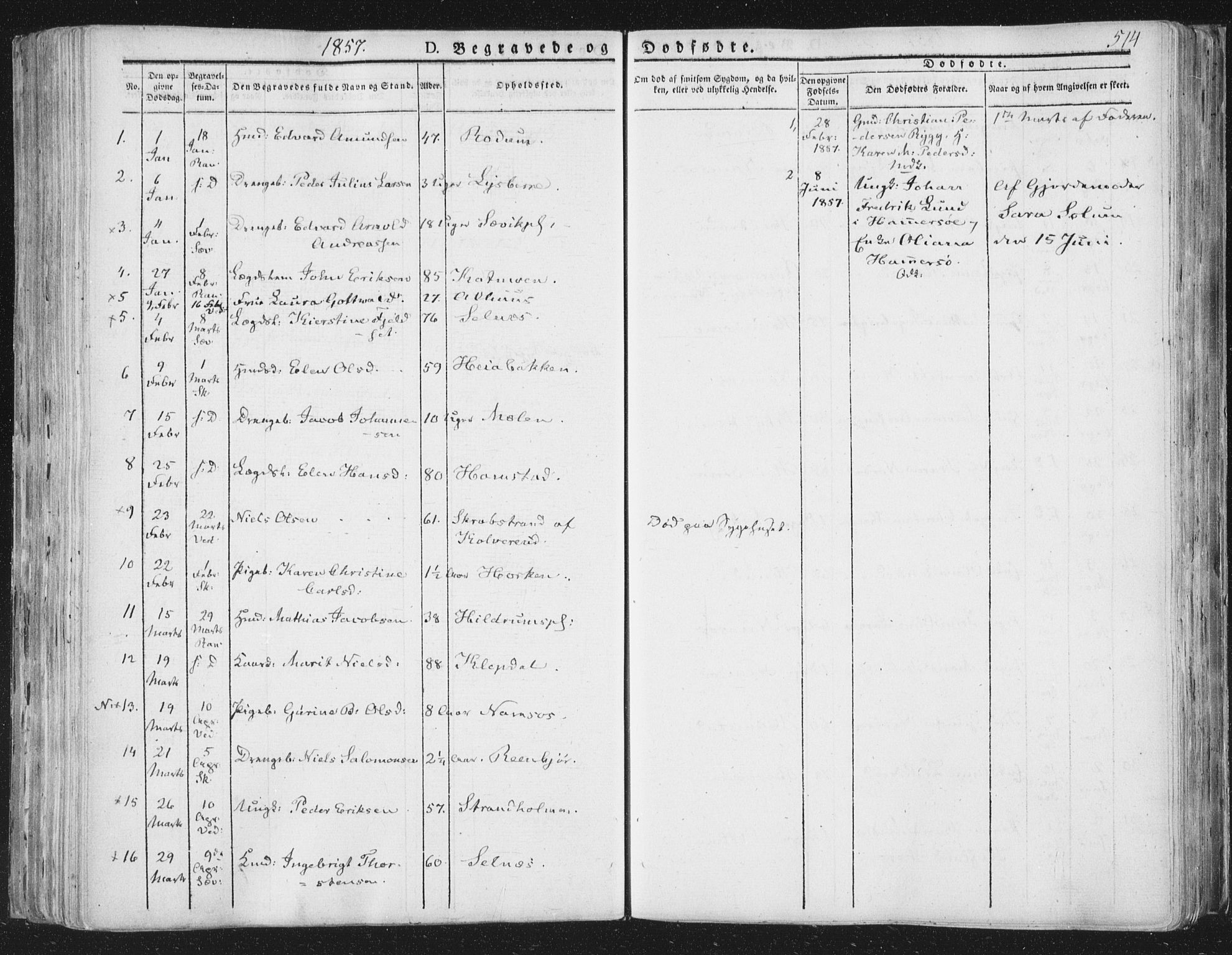 Ministerialprotokoller, klokkerbøker og fødselsregistre - Nord-Trøndelag, SAT/A-1458/764/L0552: Parish register (official) no. 764A07b, 1824-1865, p. 514