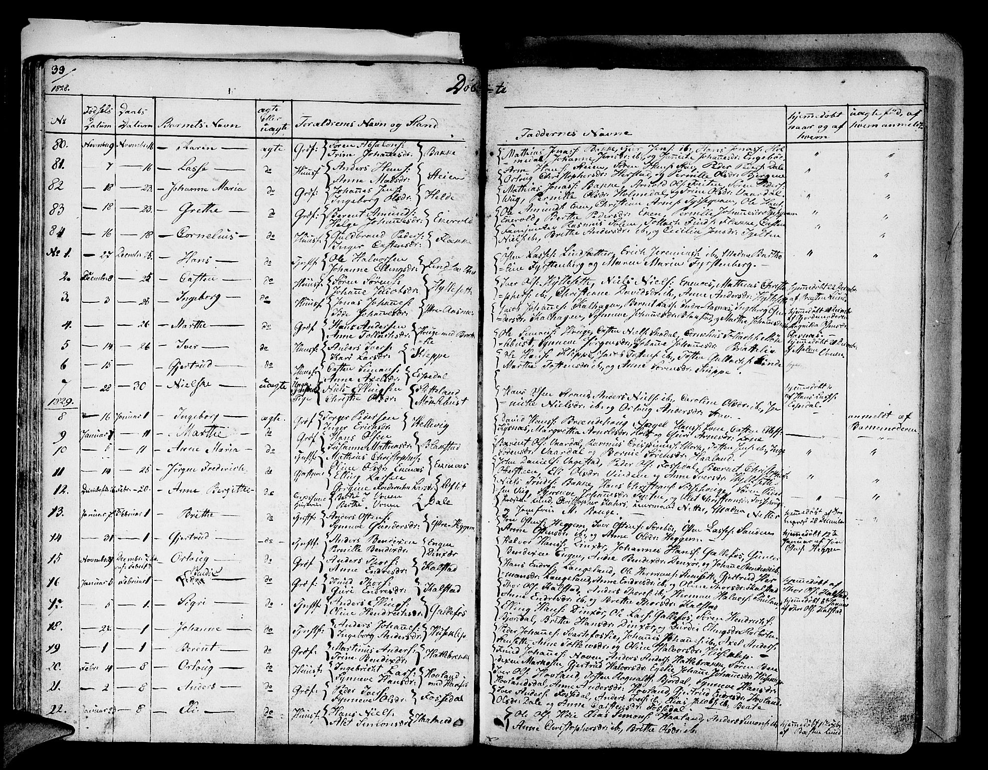 Fjaler sokneprestembete, AV/SAB-A-79801/H/Haa/Haaa/L0005: Parish register (official) no. A 5, 1821-1835, p. 33