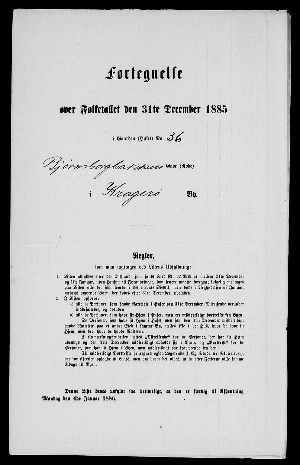 SAKO, 1885 census for 0801 Kragerø, 1885, p. 956