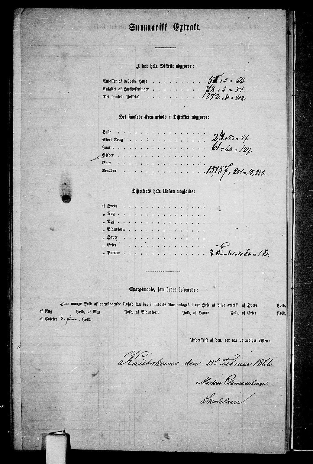 RA, 1865 census for Kautokeino, 1865, p. 29