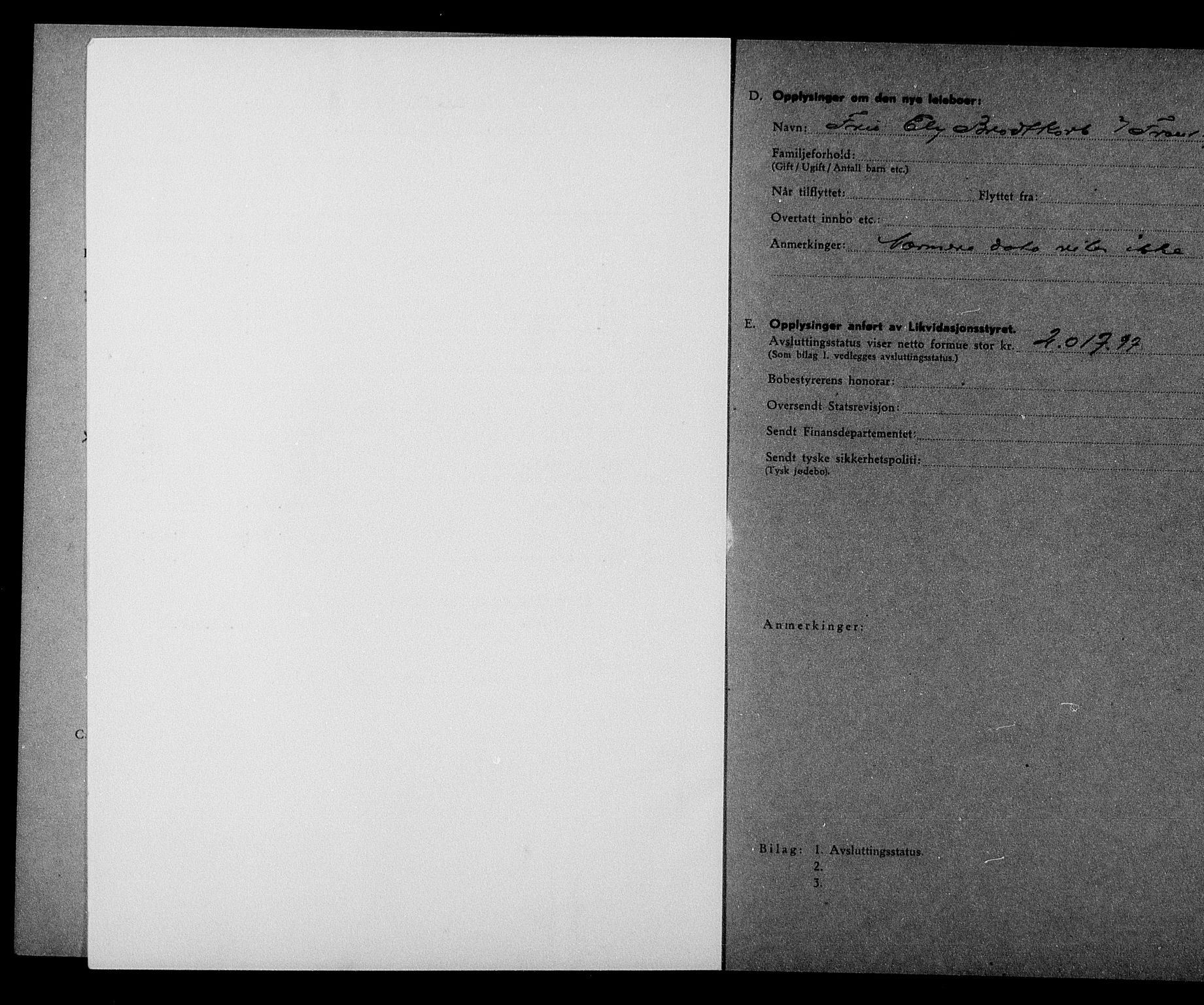 Justisdepartementet, Tilbakeføringskontoret for inndratte formuer, AV/RA-S-1564/H/Hc/Hcc/L0930: --, 1945-1947, p. 242