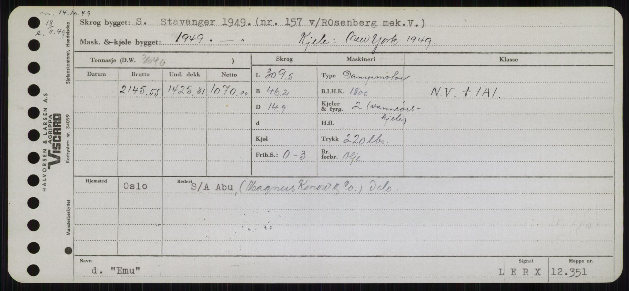 Sjøfartsdirektoratet med forløpere, Skipsmålingen, RA/S-1627/H/Hb/L0002: Fartøy, E-H, p. 31